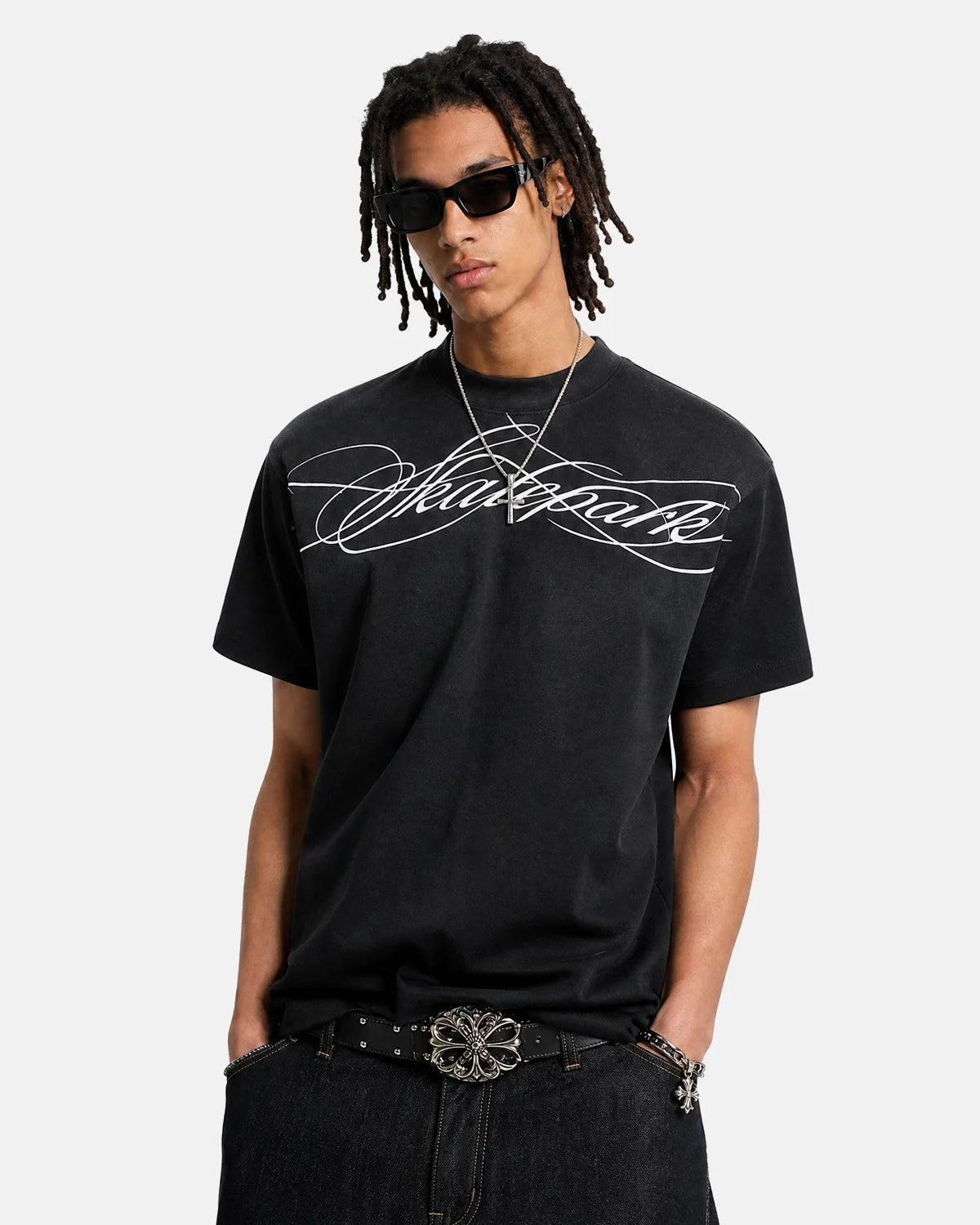 Omygoods Monkey Wash Script Graphic Baby Tee
