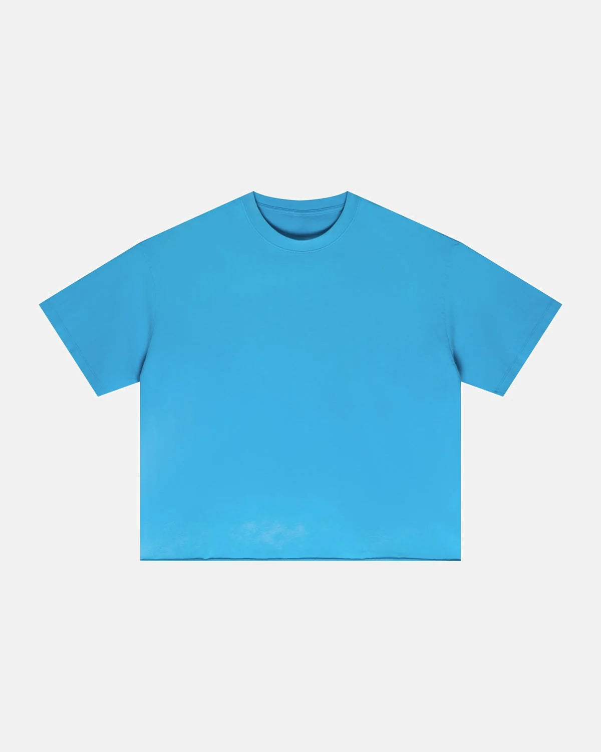 Omygoods Monkey Washed Boxy Cropped T-Shirt