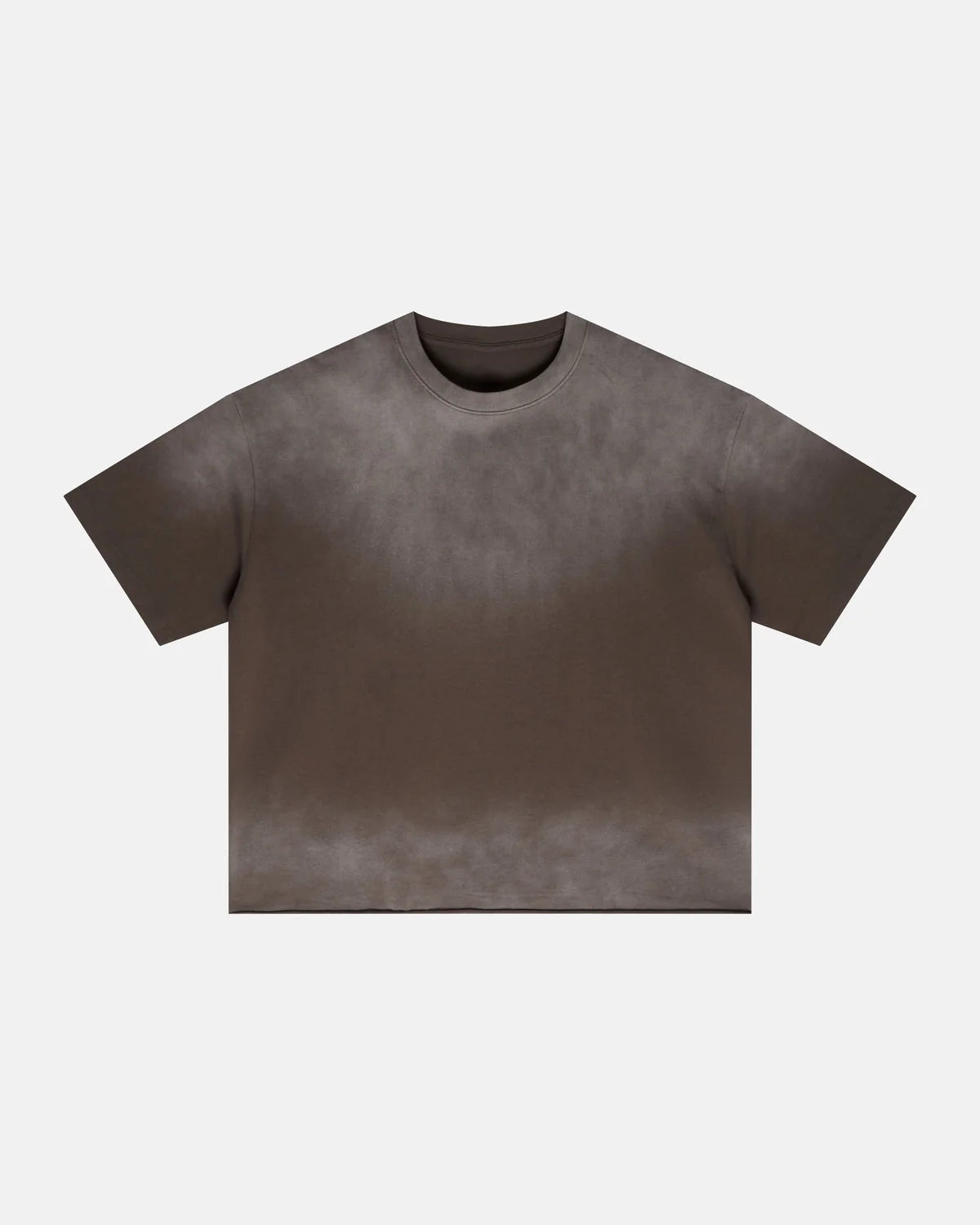 Omygoods Monkey Washed Boxy Cropped T-Shirt