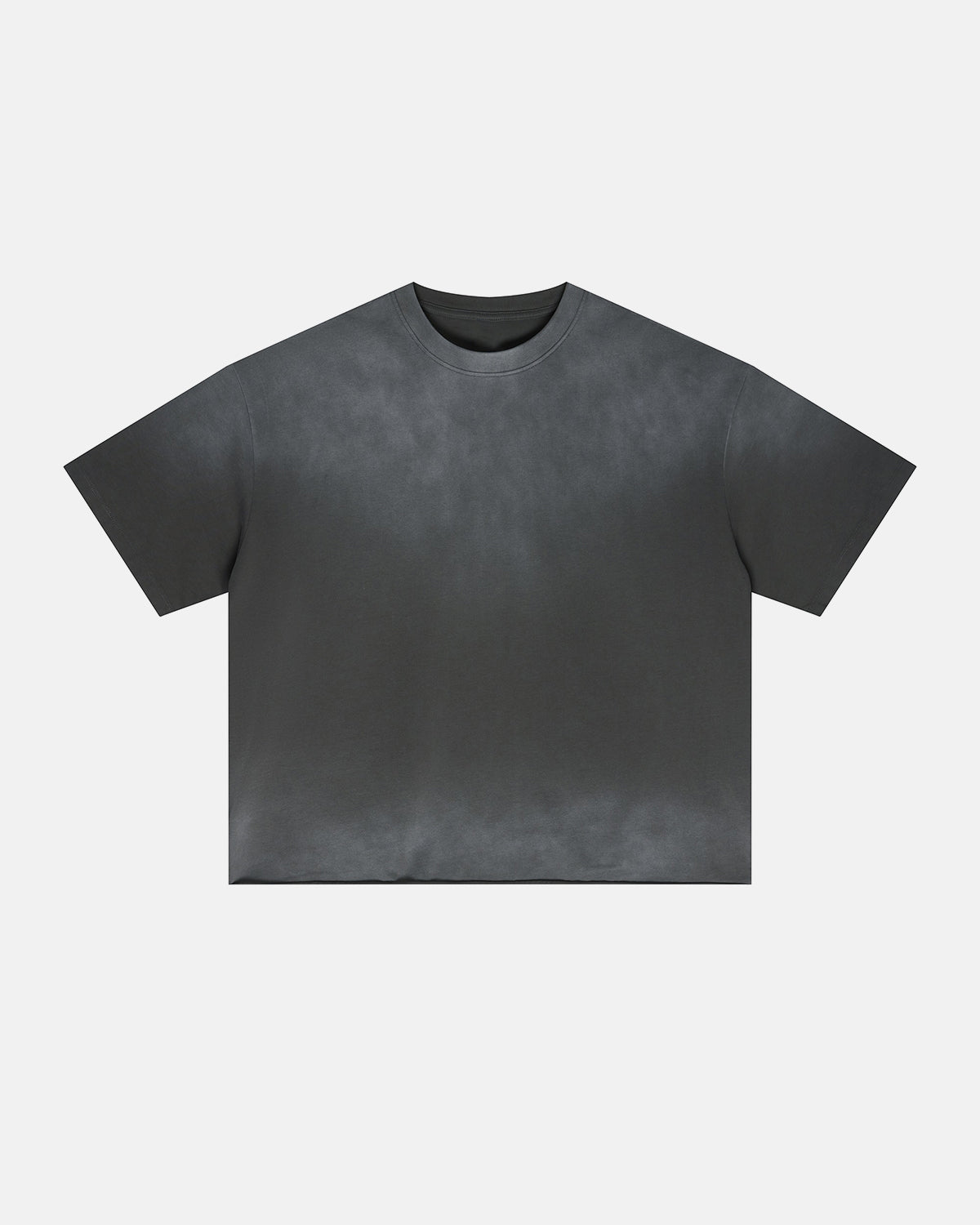 Omygoods Monkey Washed Boxy Cropped T-Shirt