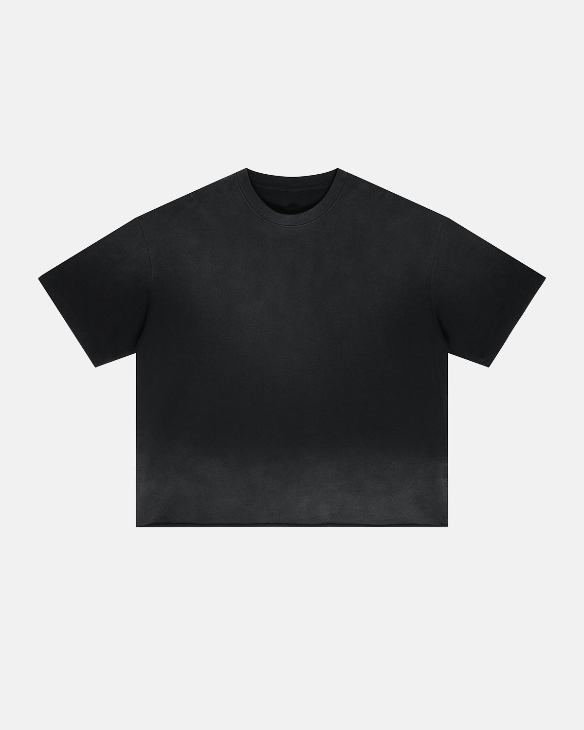 Omygoods Monkey Washed Boxy Cropped T-Shirt