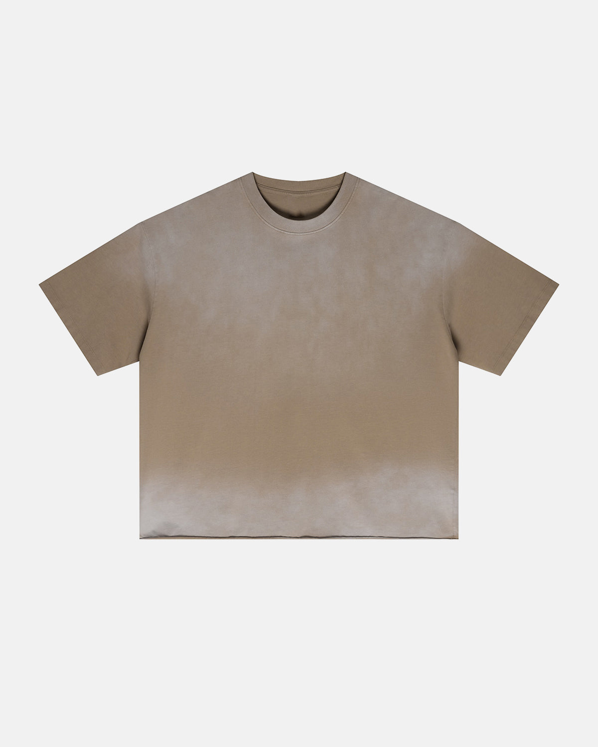 Omygoods Monkey Washed Boxy Cropped T-Shirt