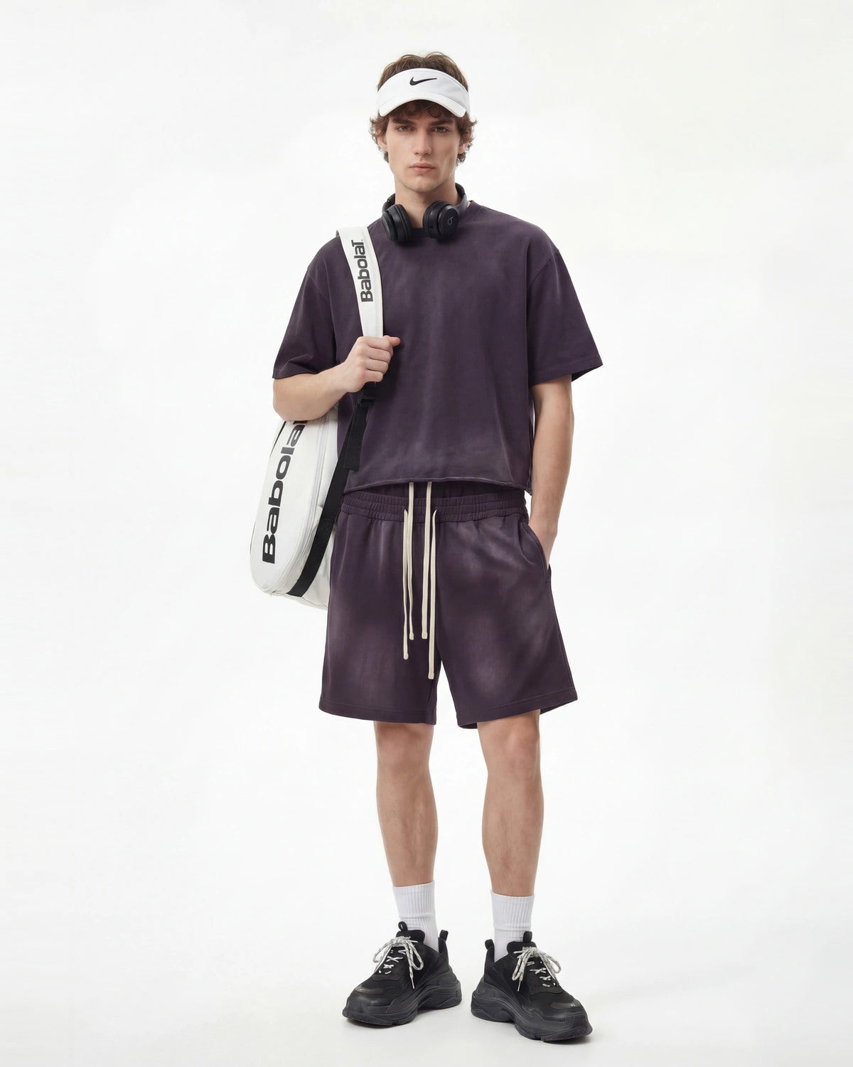 Omygoods Monkey Washed Boxy Cropped T-Shirt