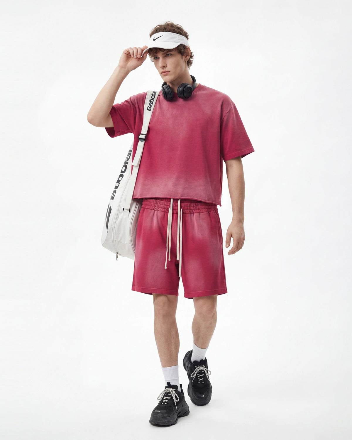 Omygoods Monkey Washed Boxy Cropped T-Shirt