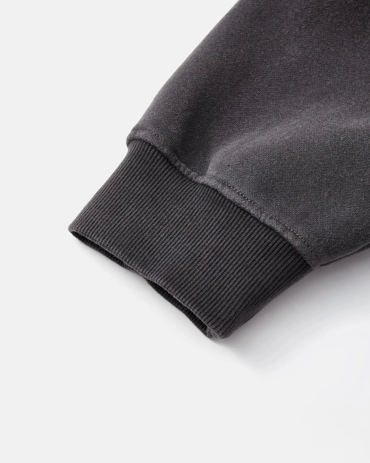 Omygoods Monkey Washed Fleece Boxy Zip Up Hoodie