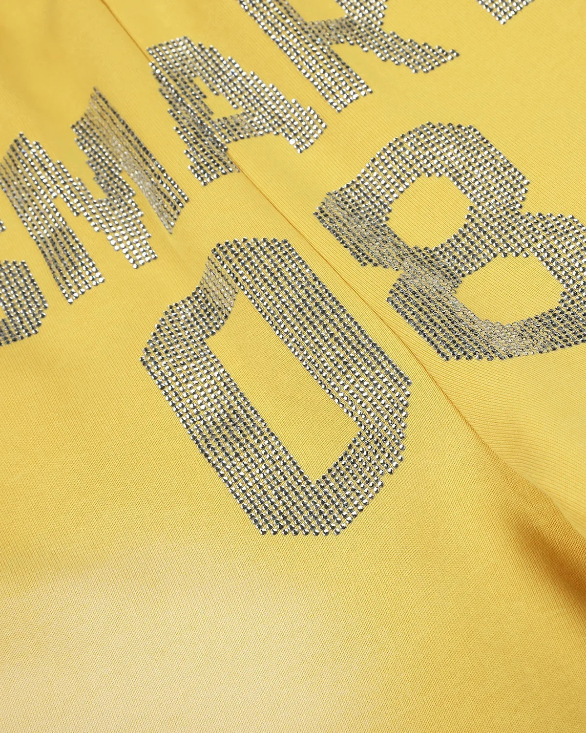 Omygoods Monkey Washed Rhinestone Sweatpants