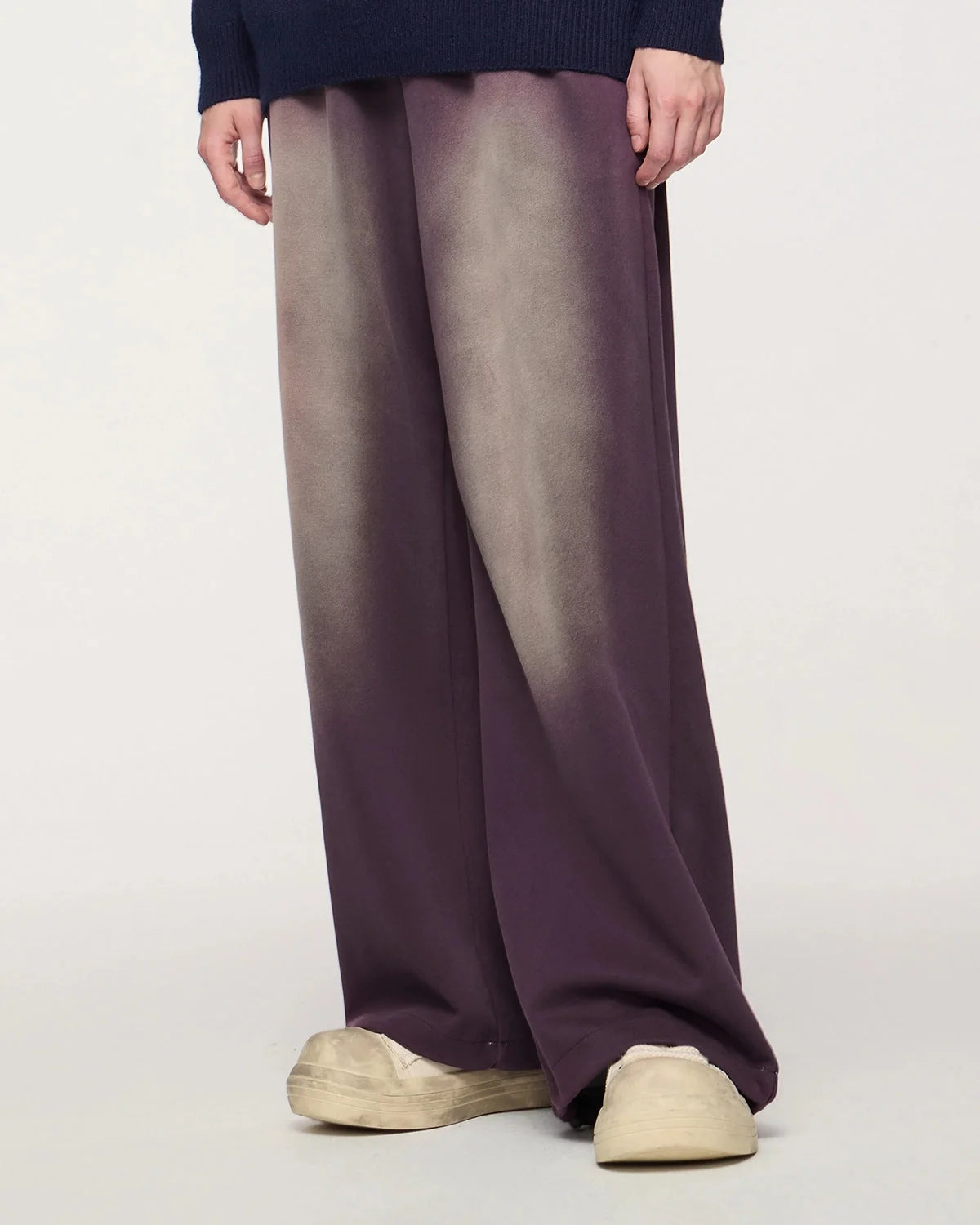 Omygoods Monkey Washed Straight-Leg Sweatpant