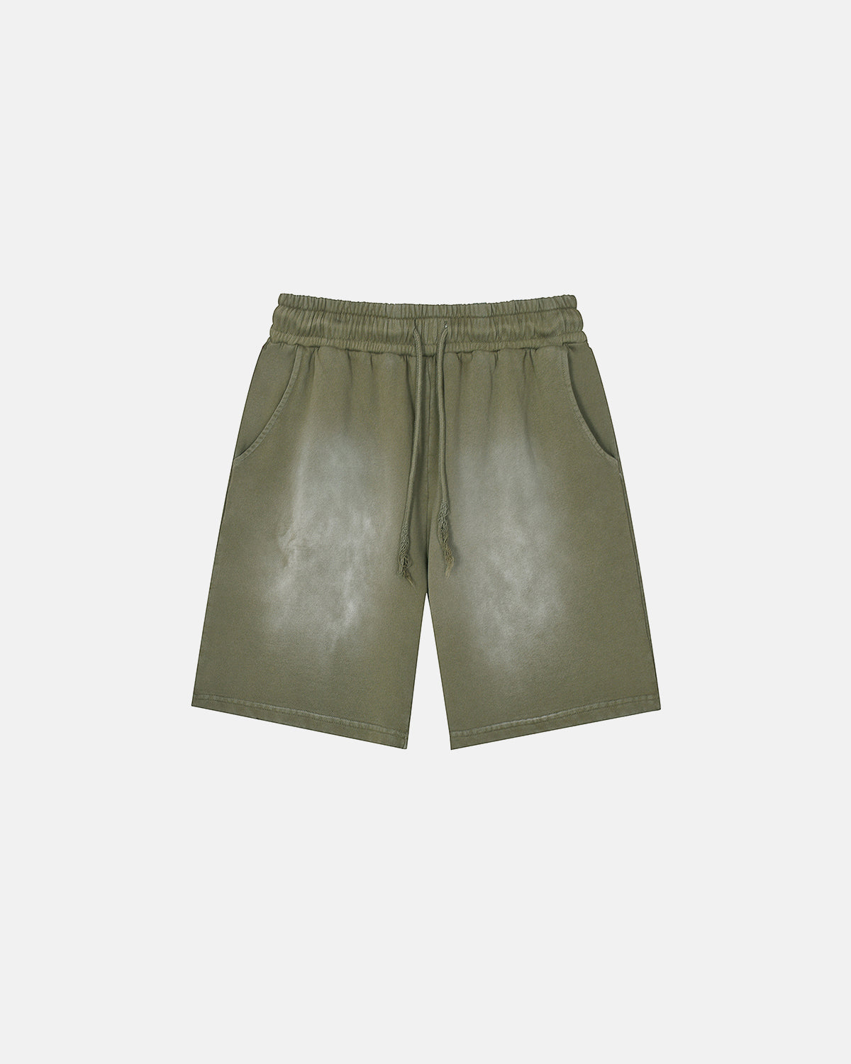 Omygoods Monkey Washed Terry Sweat Shorts