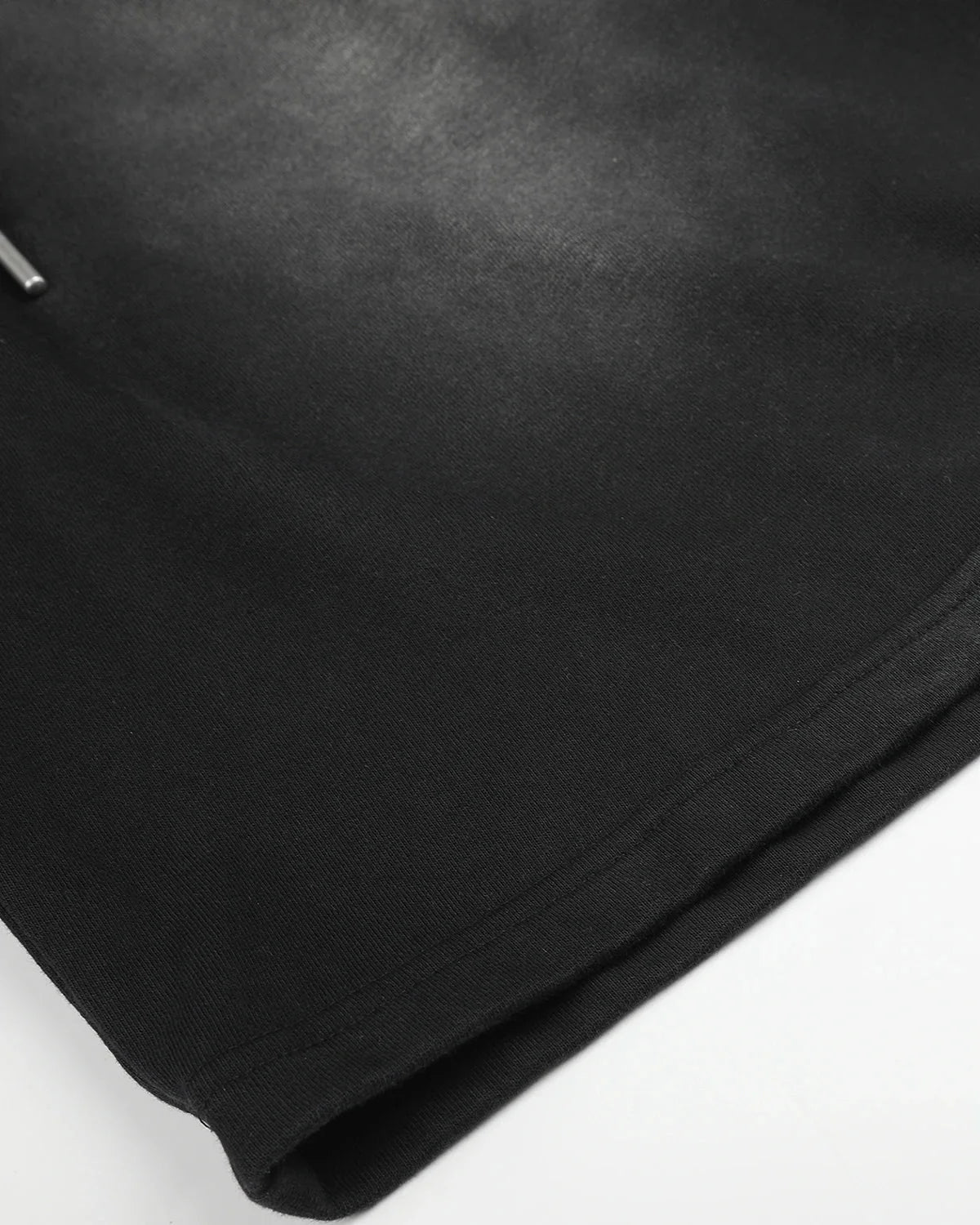 Omygoods Black Monkey Washed Sweat Shorts