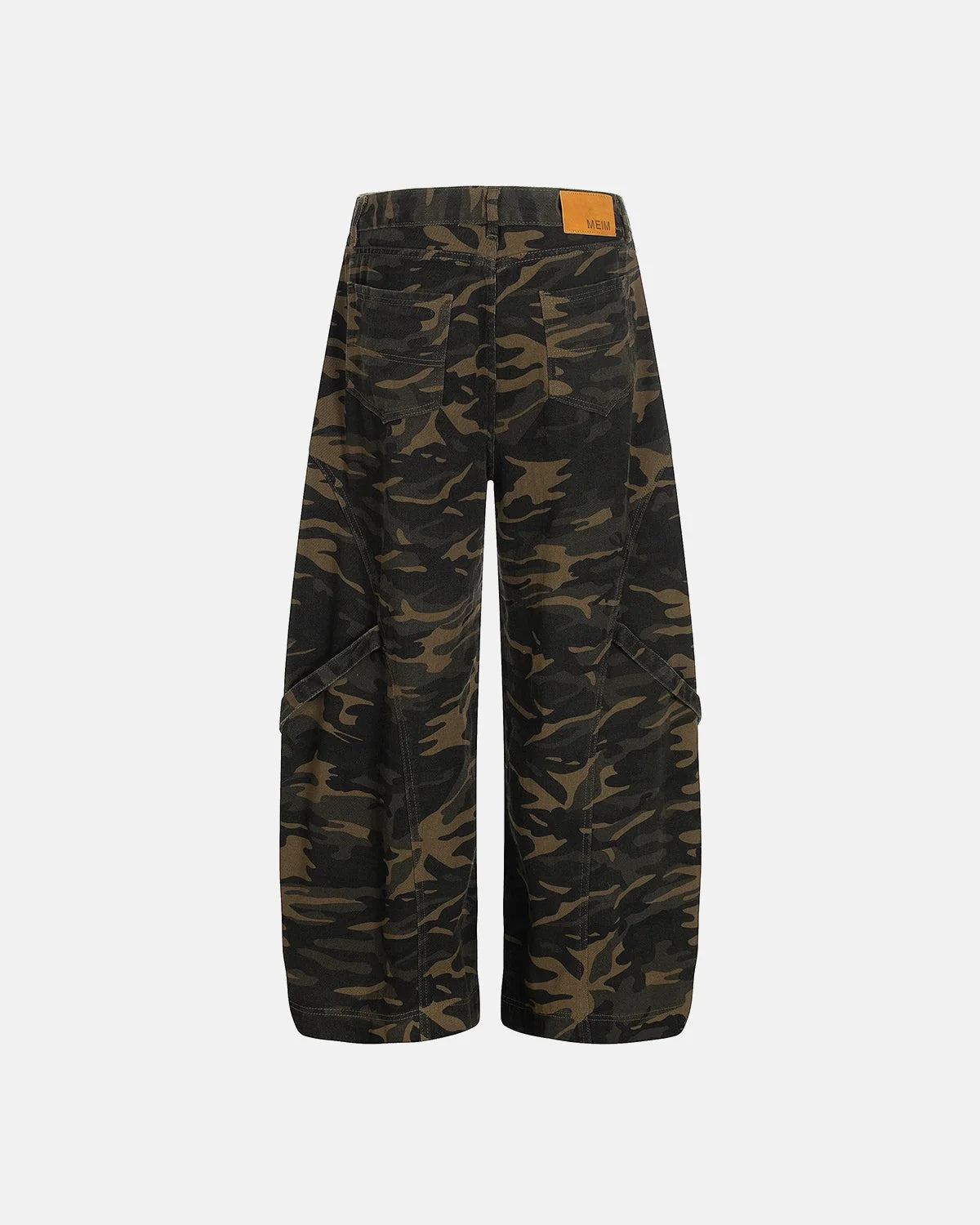 Omygoods Multi-Pockets Barrel Camouflage Cargo Pants