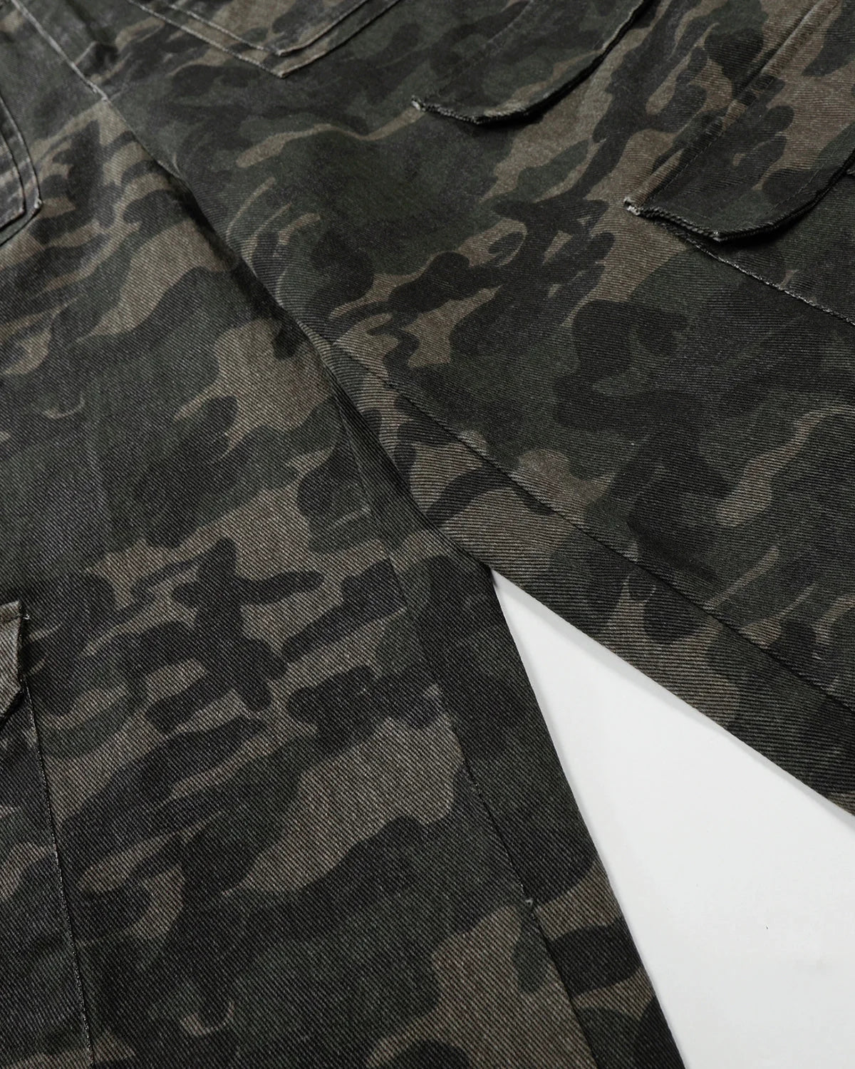 Omygoods Multi Pockets Camo Cargo Pants