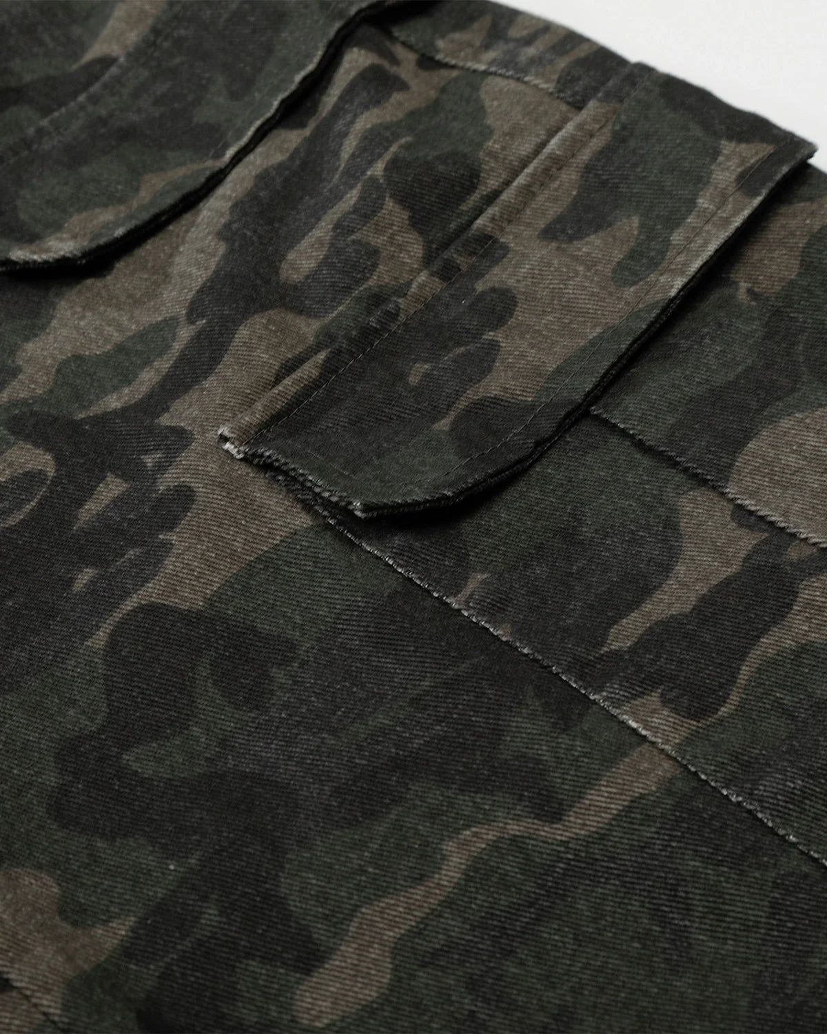 Omygoods Multi Pockets Camo Cargo Pants