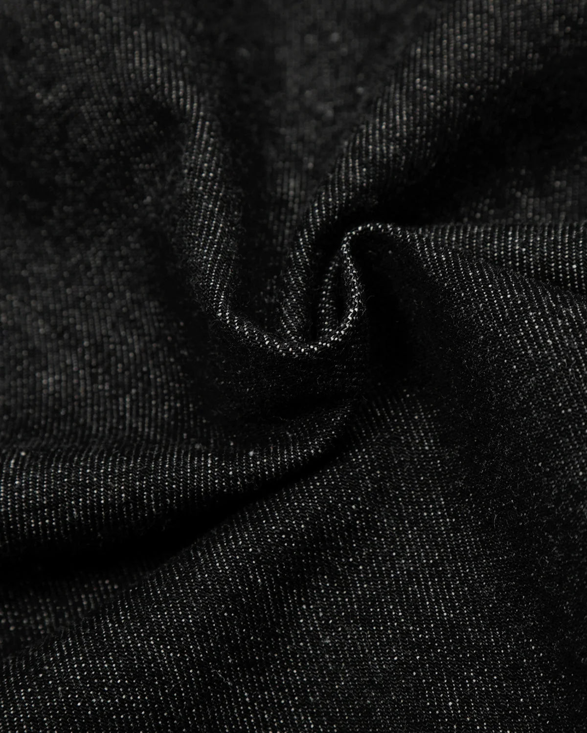 Omygoods Black Multi Pockets Denim Jacket