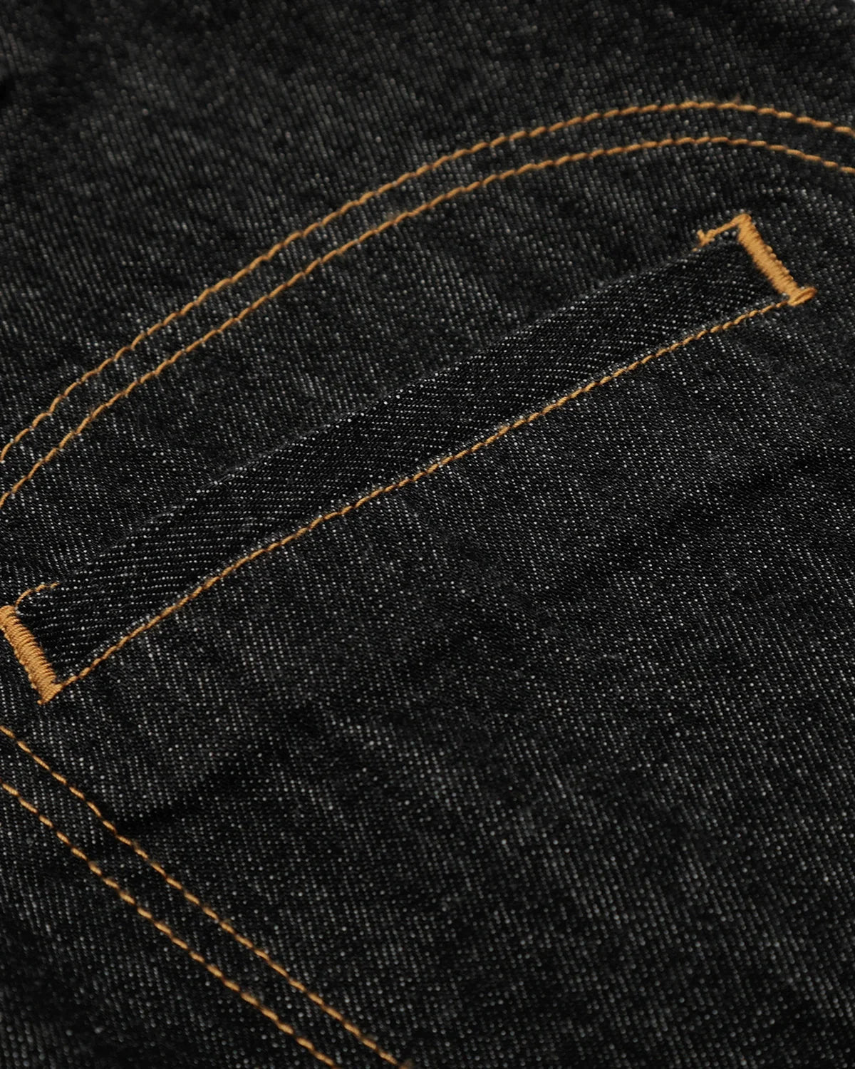 Omygoods Black Multi Pockets Denim Jacket
