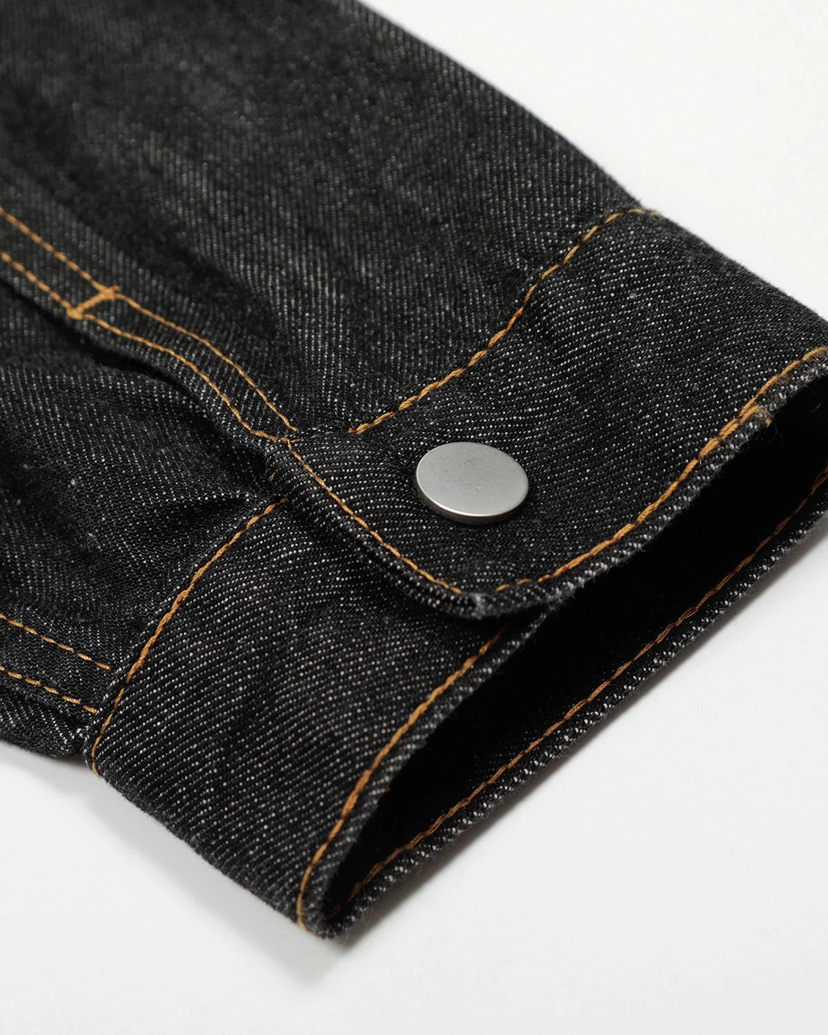 Omygoods Black Multi Pockets Denim Jacket
