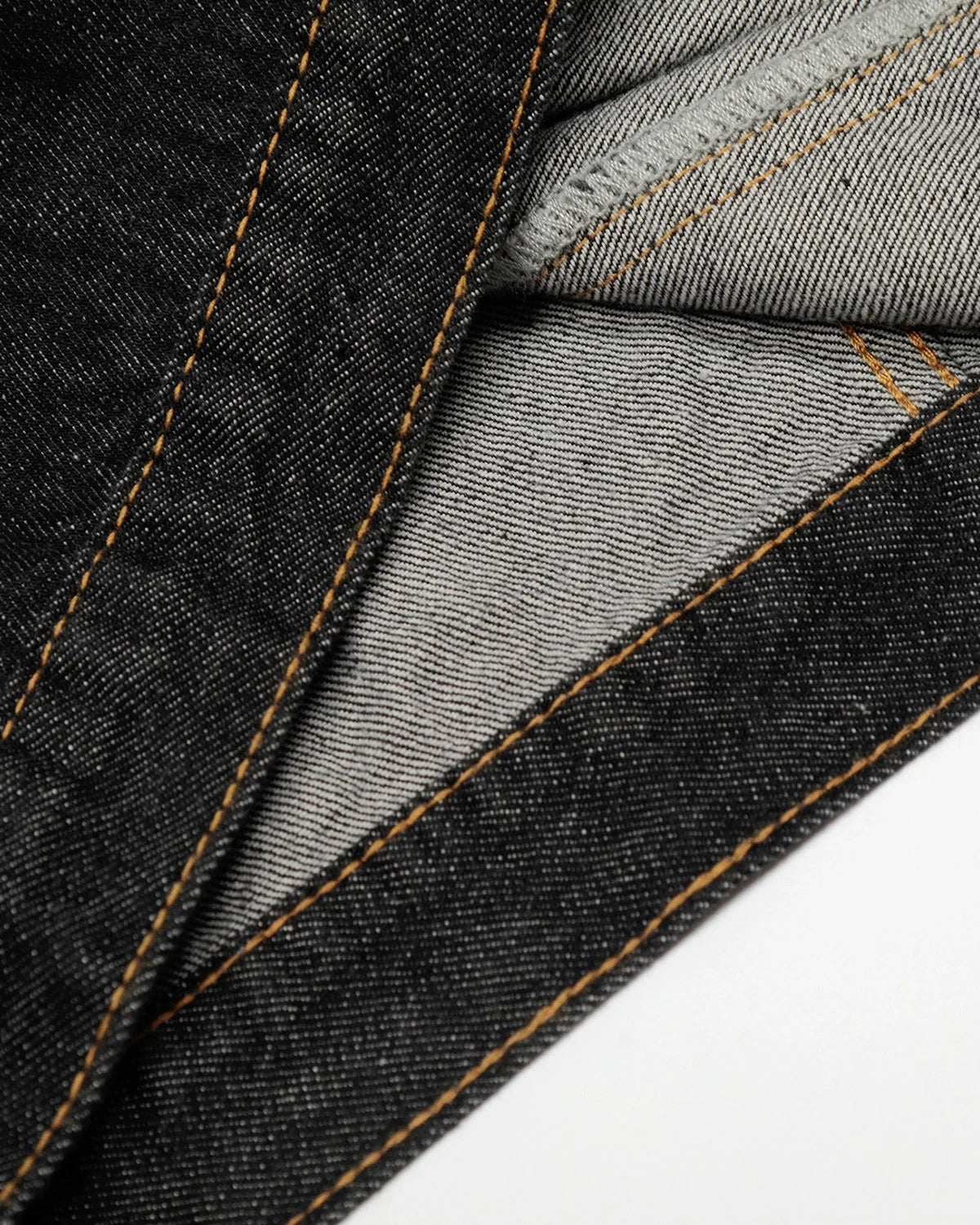 Omygoods Black Multi Pockets Denim Jacket