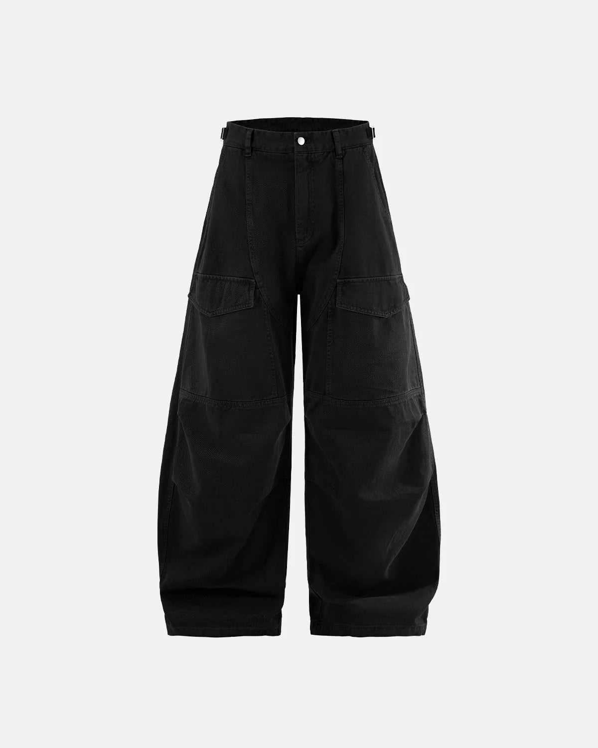 Omygoods Multi Pockets Garment Washed Cargo Pants