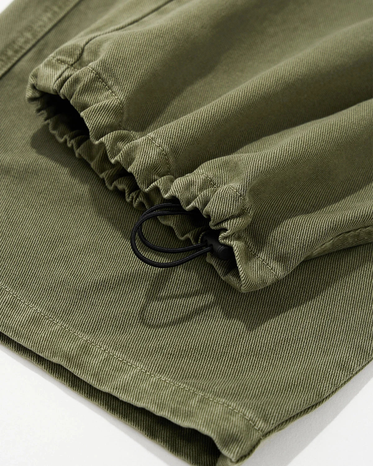 Omygoods Multi Pockets Garment Washed Cargo Pants