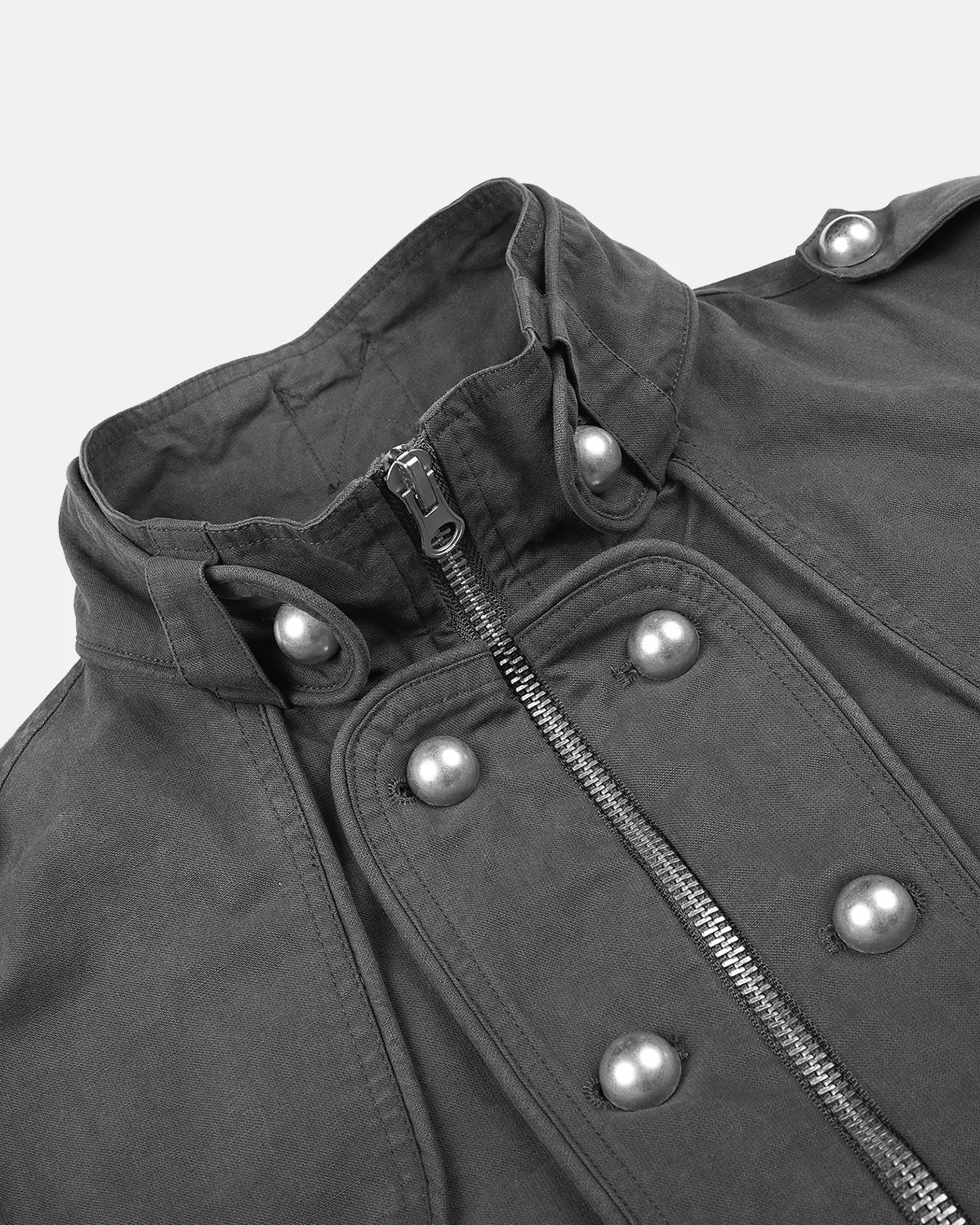 Omygoods Napoleon-Inspired Button Boxy Jacket