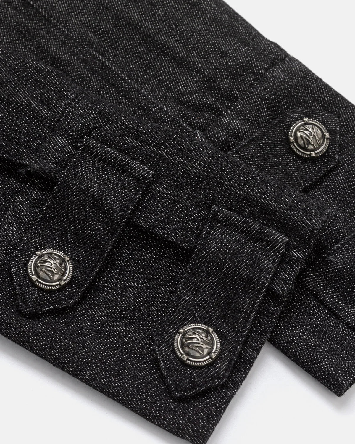 Omygoods Napoleon-Inspired Cropped Denim Jacket