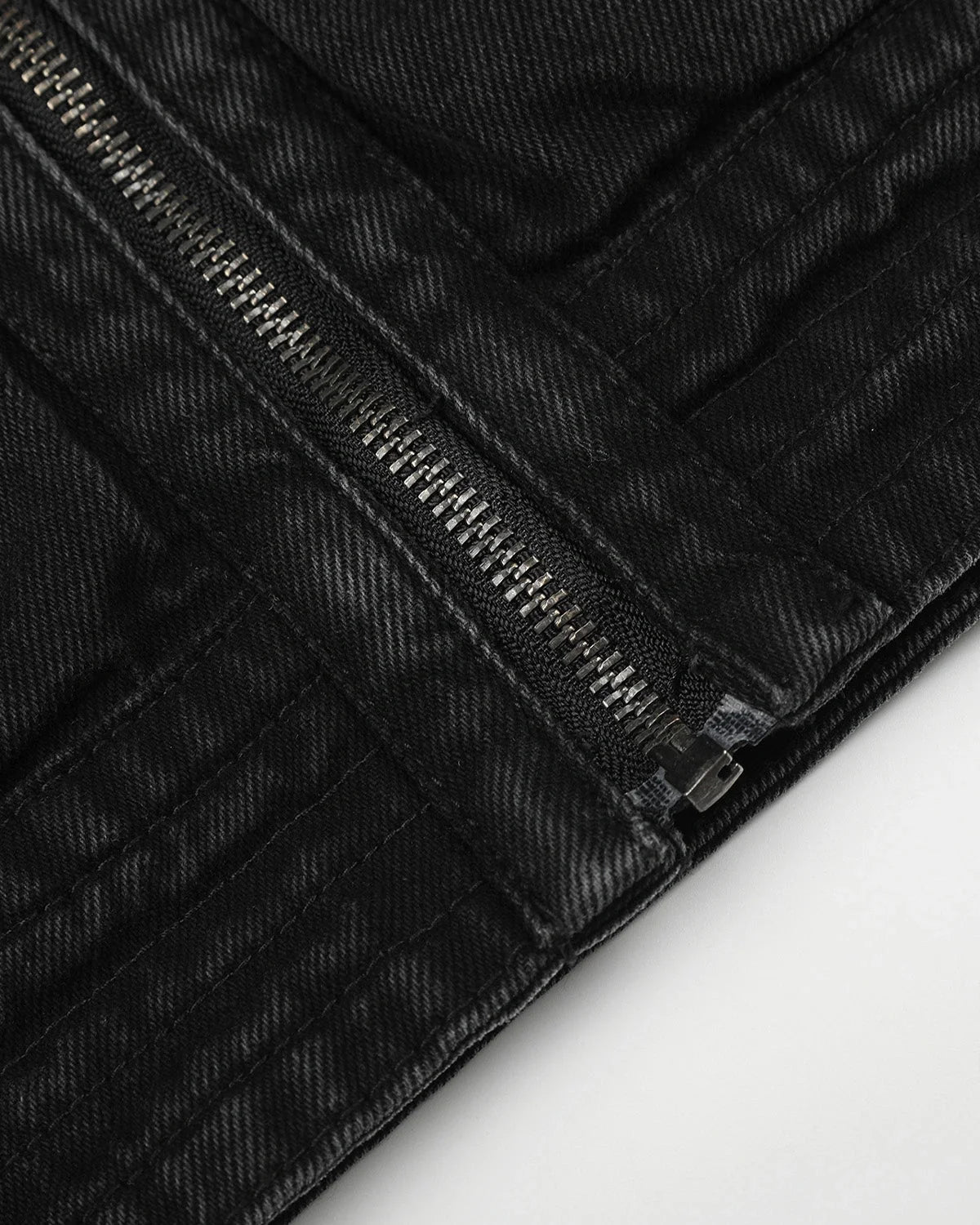 Omygoods Napoleon-Inspired Stand Collar Denim Jacket