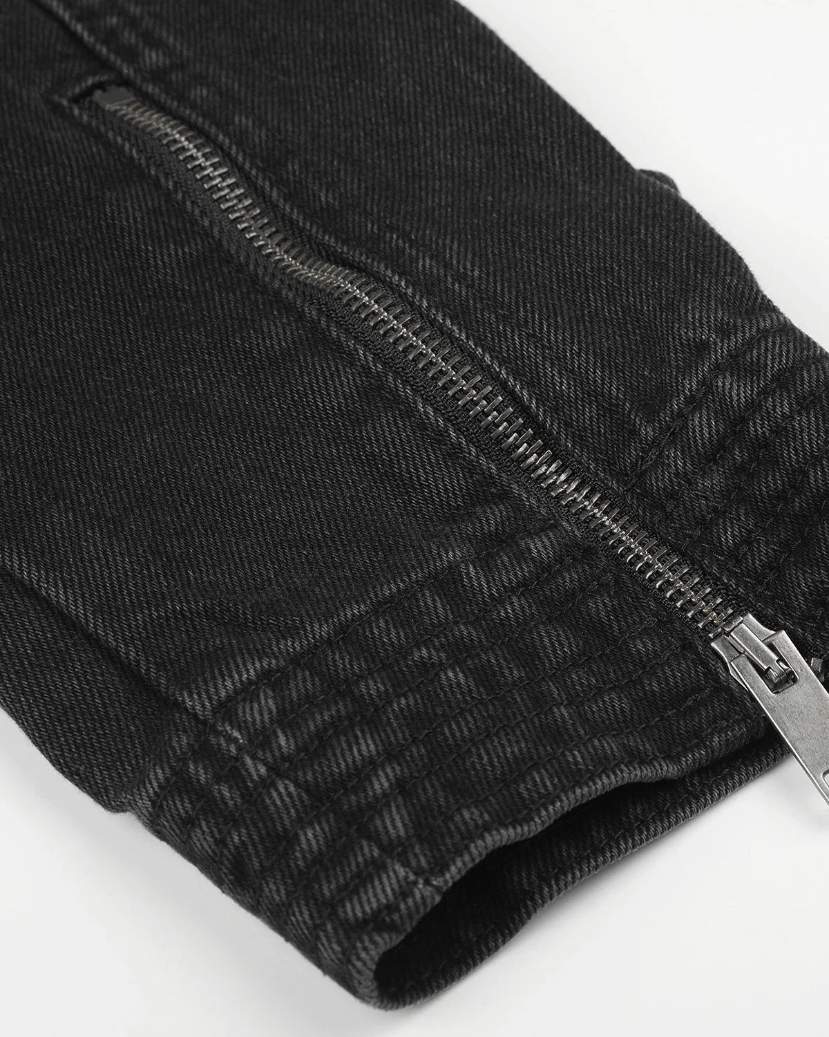 Omygoods Napoleon-Inspired Stand Collar Denim Jacket