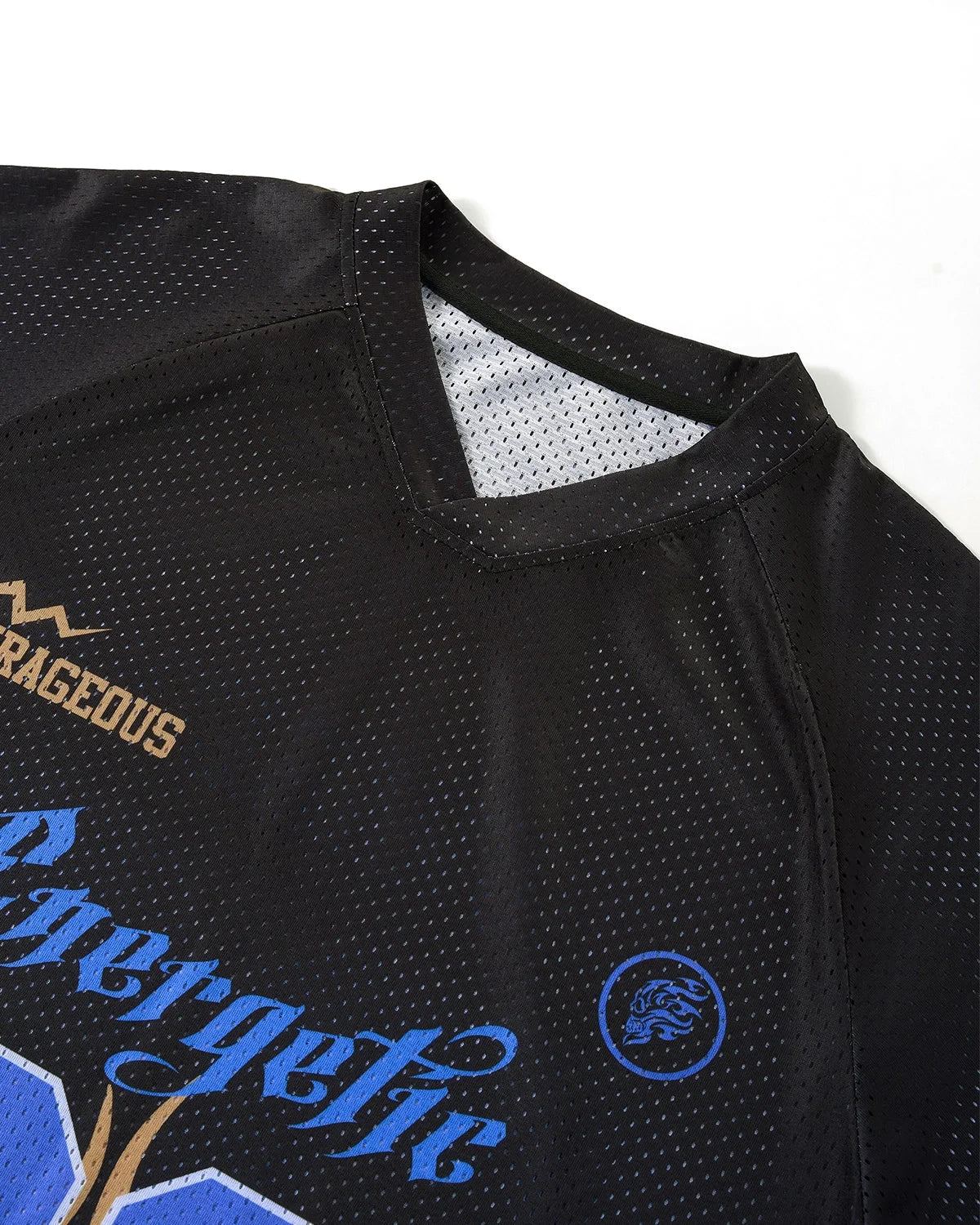 Omygoods NO.23 & Flame Print Mesh Tee