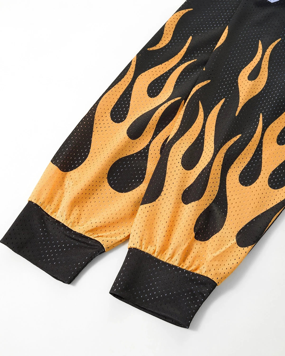 Omygoods NO.23 & Flame Print Mesh Tee