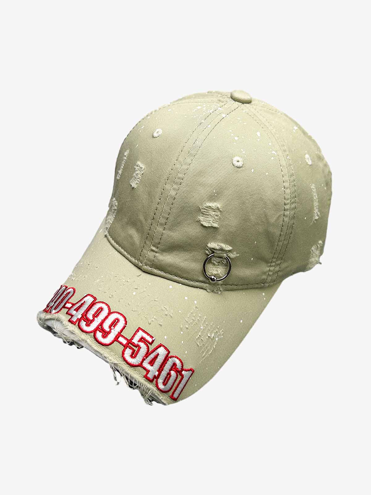Omygoods Numeric Embroidered Baseball Cap