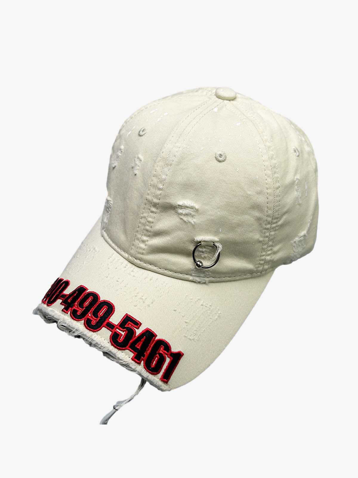 Omygoods Numeric Embroidered Baseball Cap