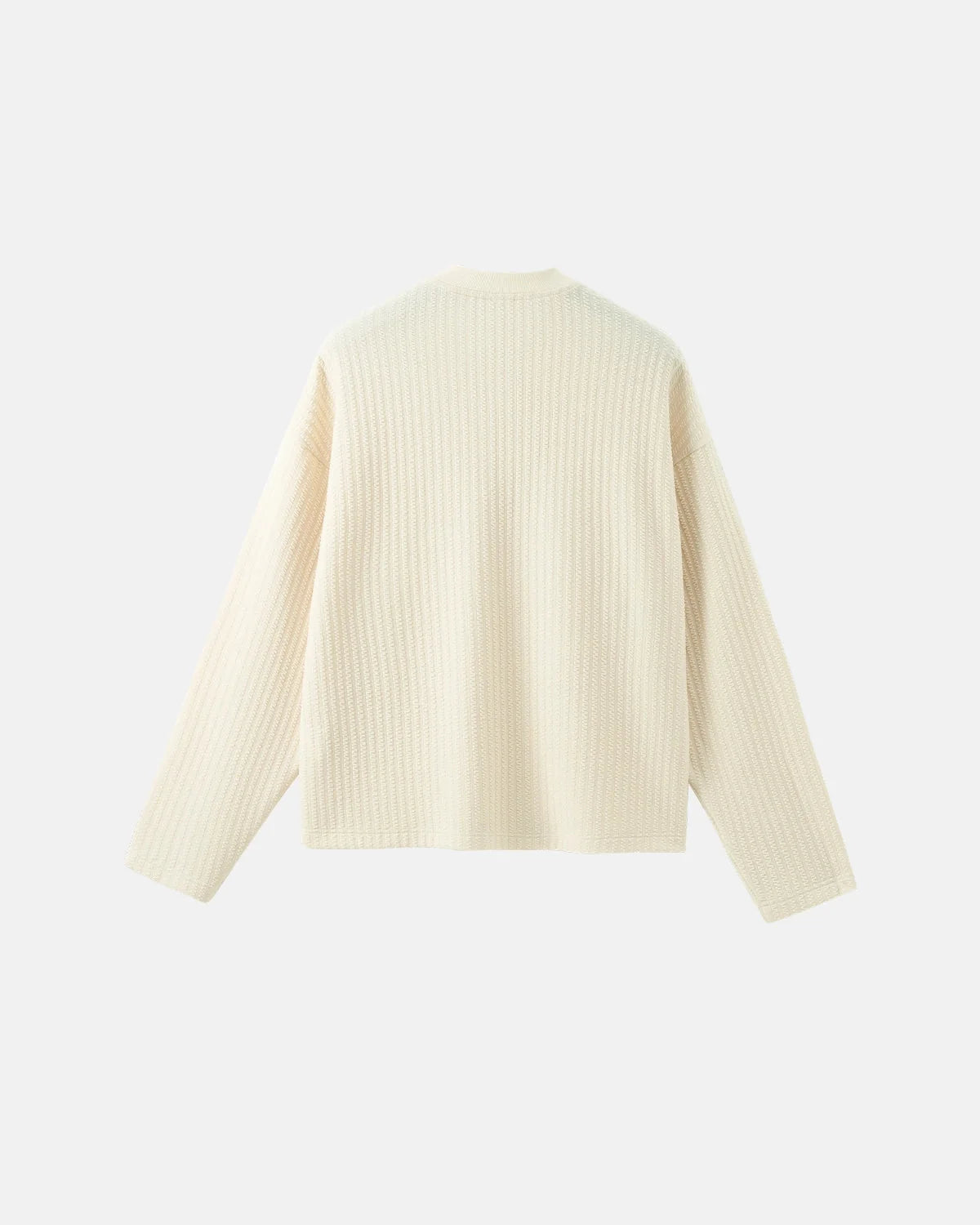 Omygoods Old Money Style Henley Long Sleeve Tee