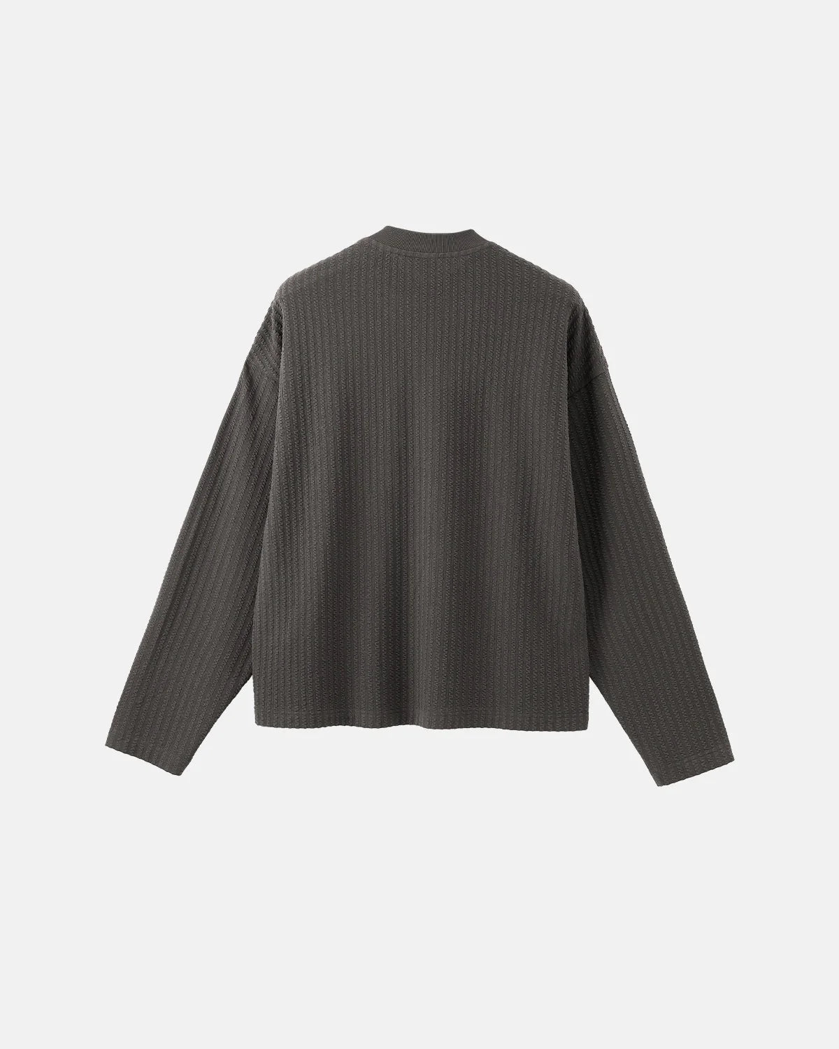 Omygoods Old Money Style Henley Long Sleeve Tee