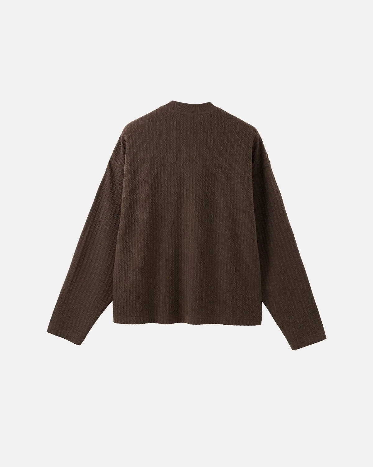 Omygoods Old Money Style Henley Long Sleeve Tee
