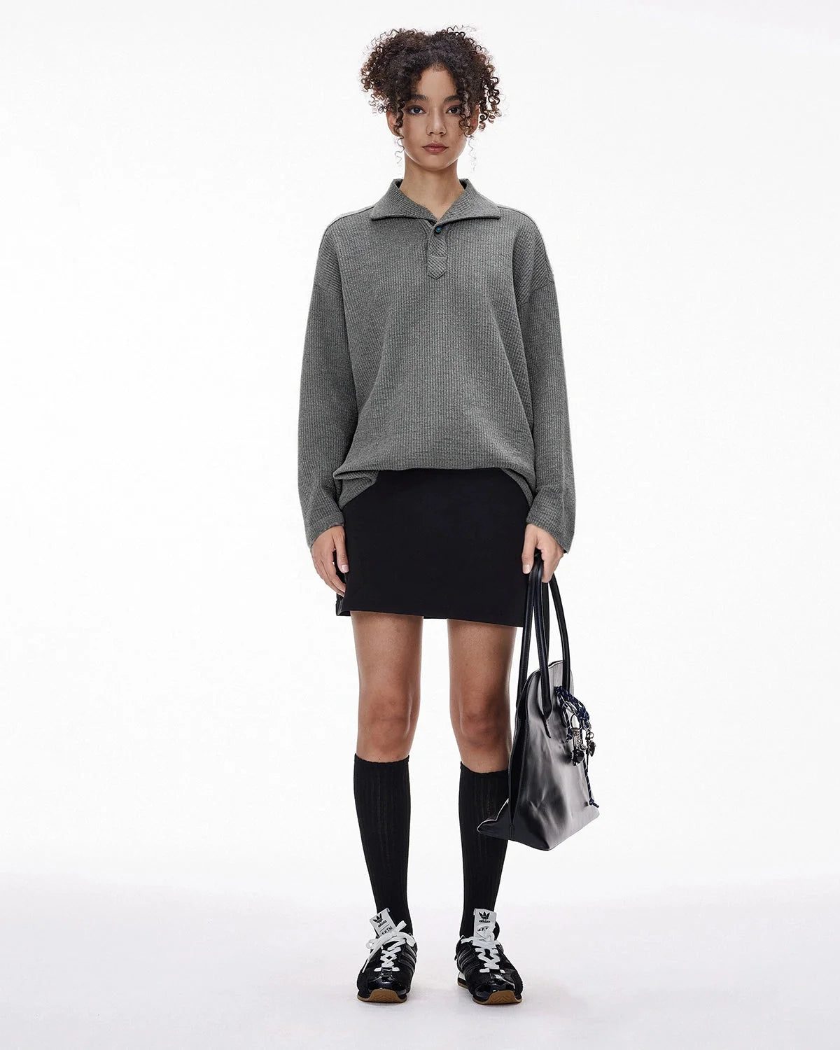 Omygoods Old Money Style Knitwear POLO Shirt