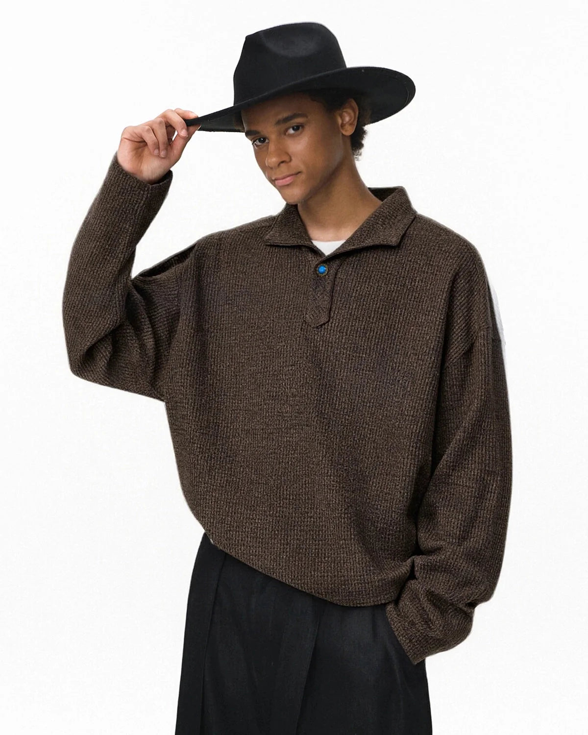 Omygoods Old Money Style Knitwear POLO Shirt
