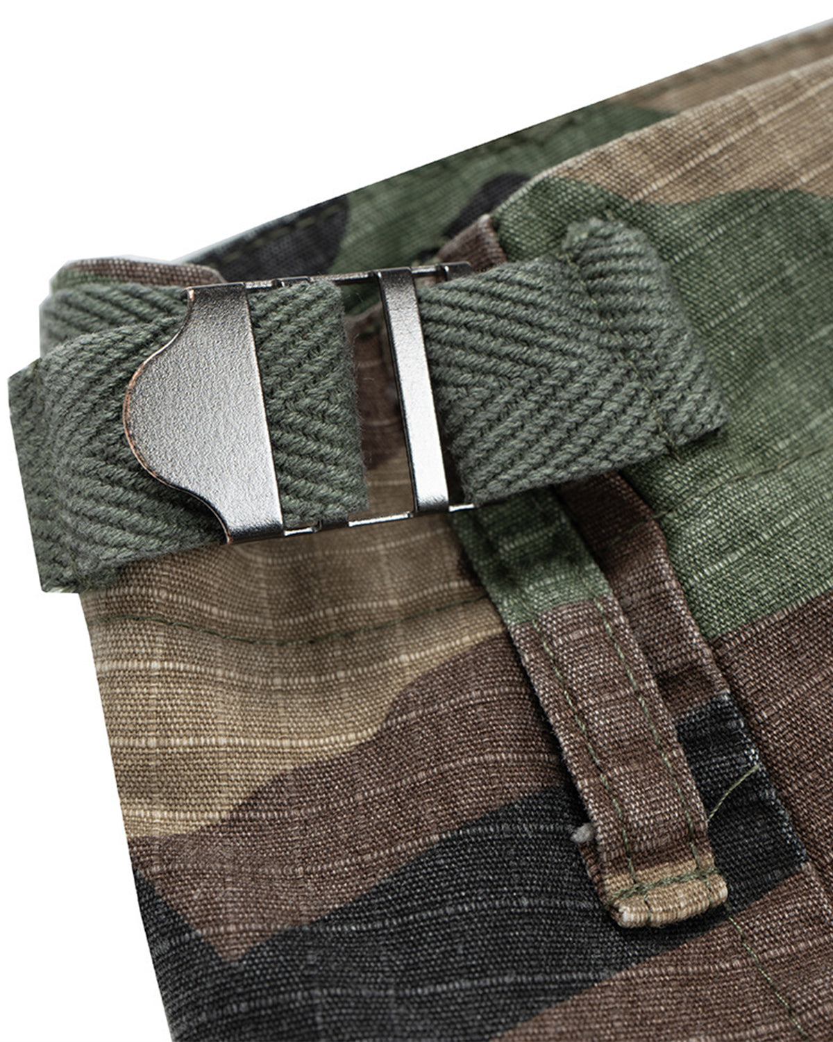 Omygoods Oversized Camo Cargo Longline Shorts