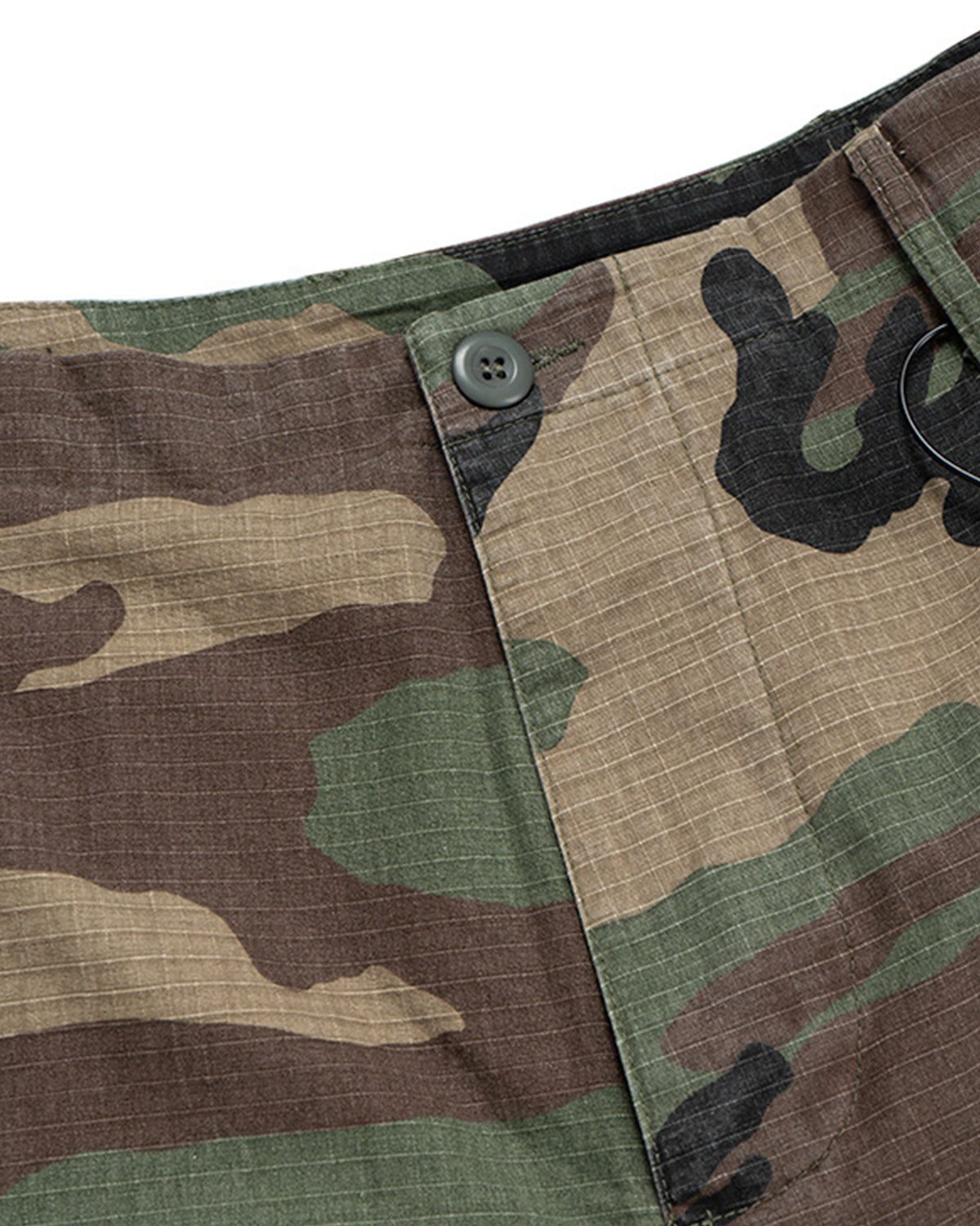 Omygoods Oversized Camo Cargo Longline Shorts