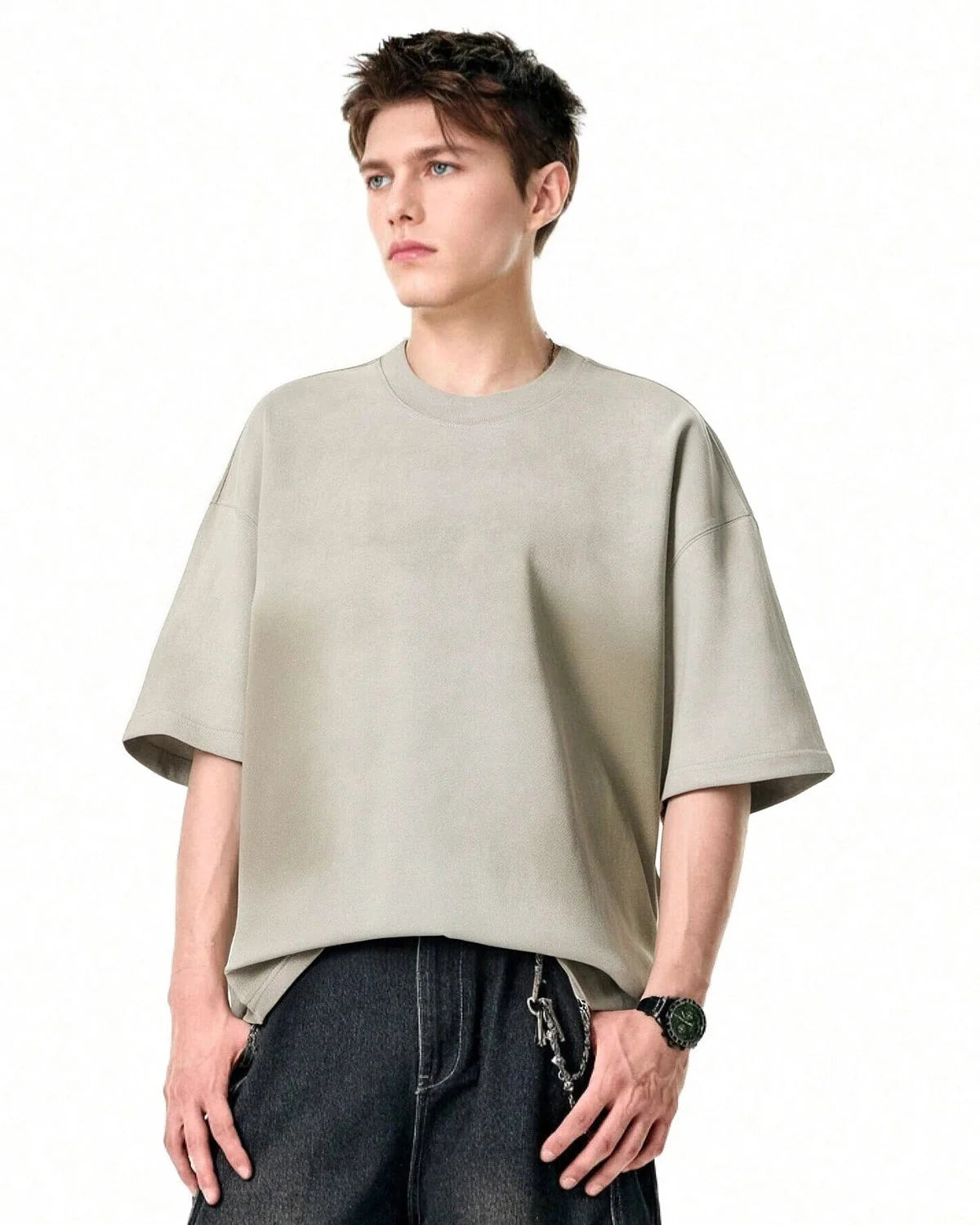 Omygoods Oversized Monkey Acid Wash Tee