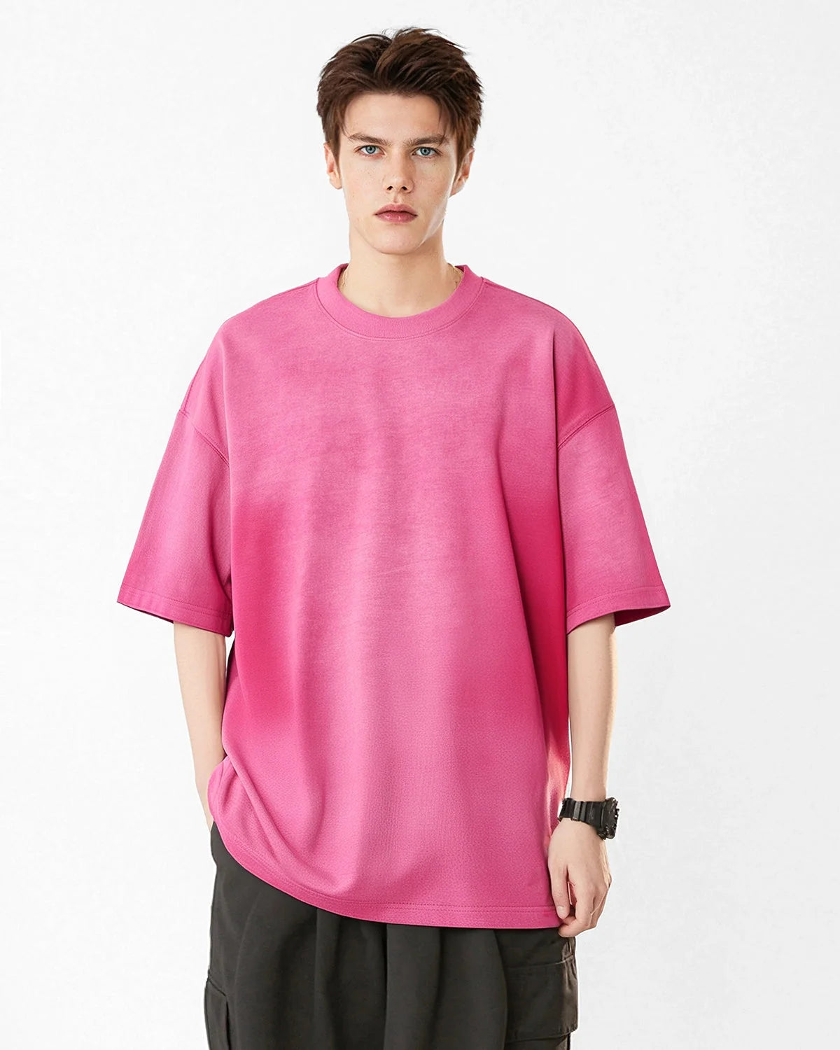 Omygoods Oversized Monkey Acid Wash Tee
