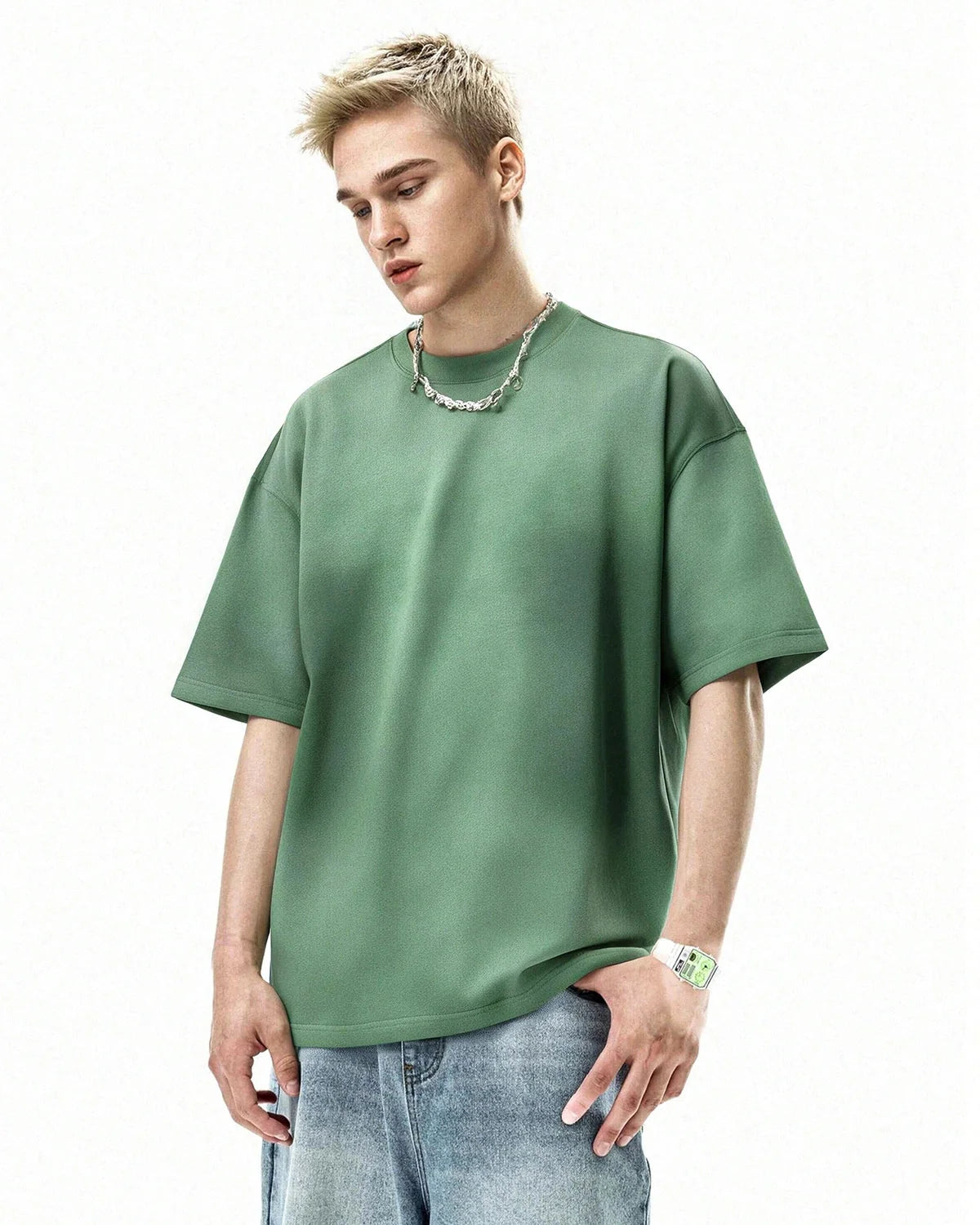 Omygoods Oversized Monkey Acid Wash Tee