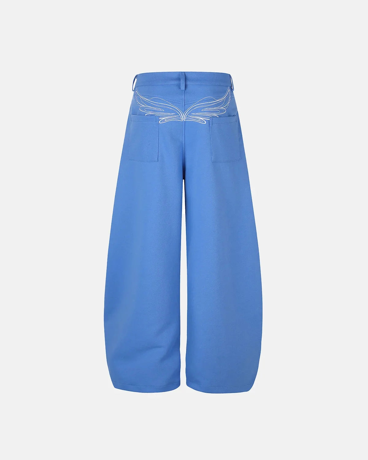 Omygoods Paris Buckle Embroidered Cargo Pants