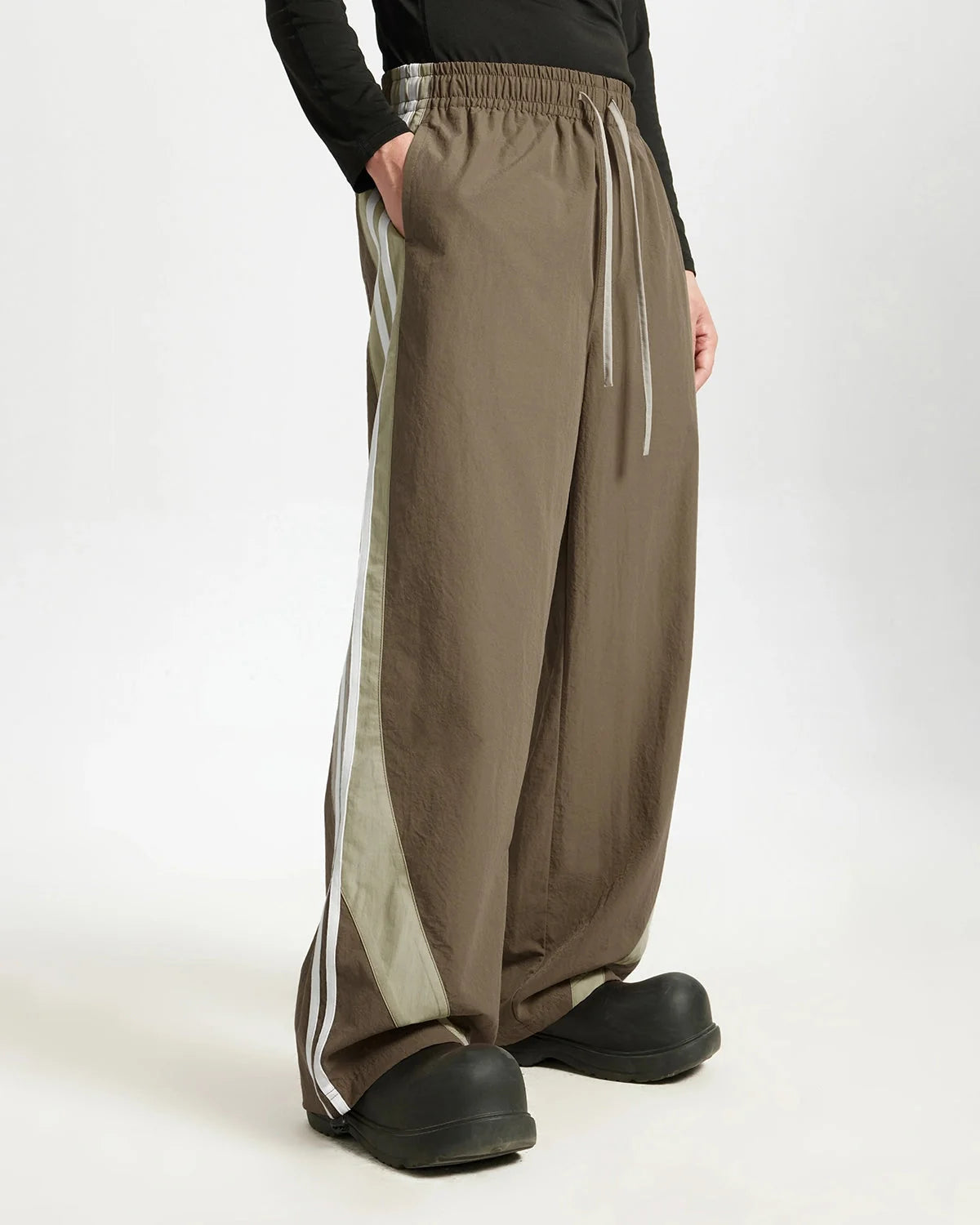 Omygoods Striped Casual Pants