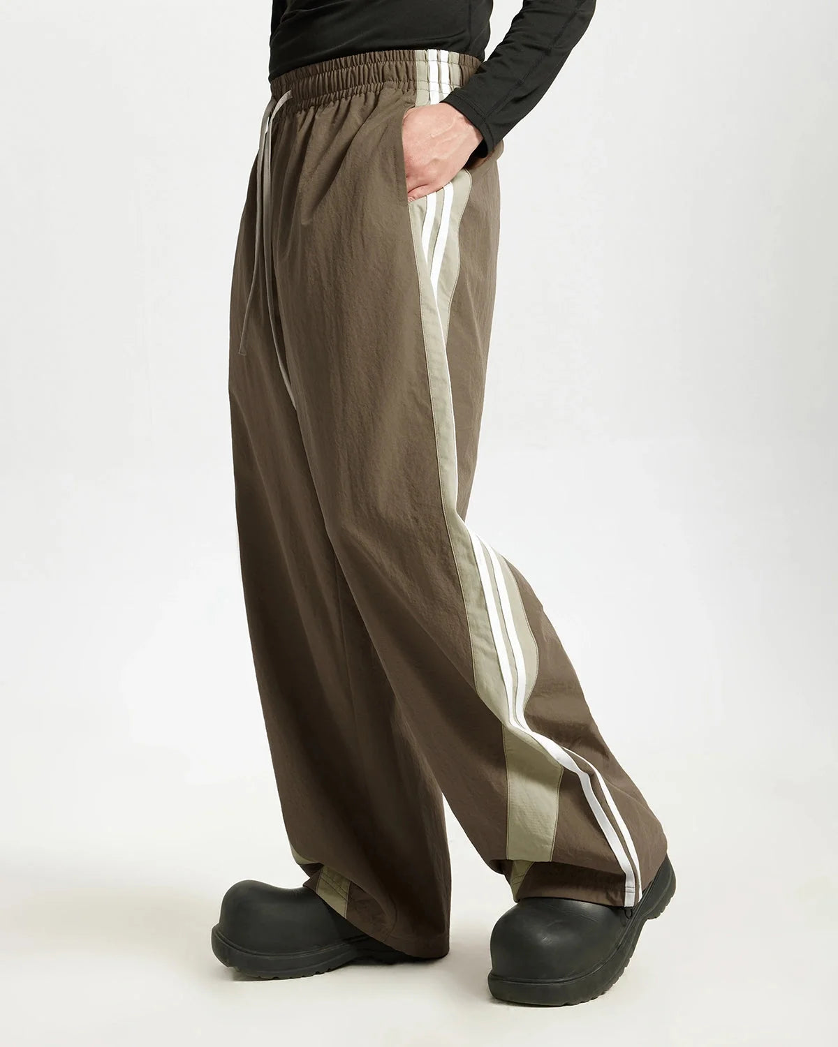 Omygoods Striped Casual Pants