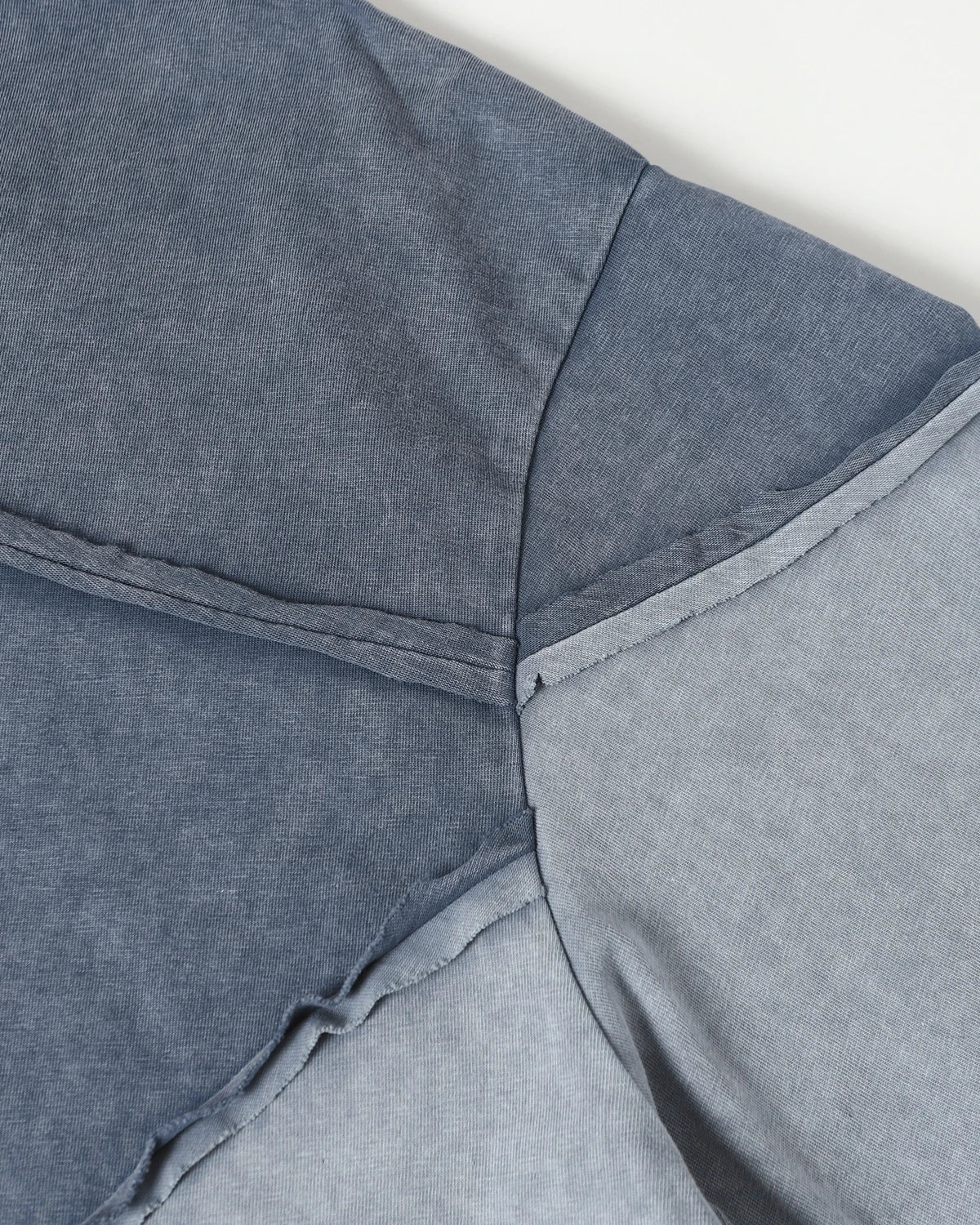 Omygoods Patchwork Washed Boxy Cropped T-Shirt