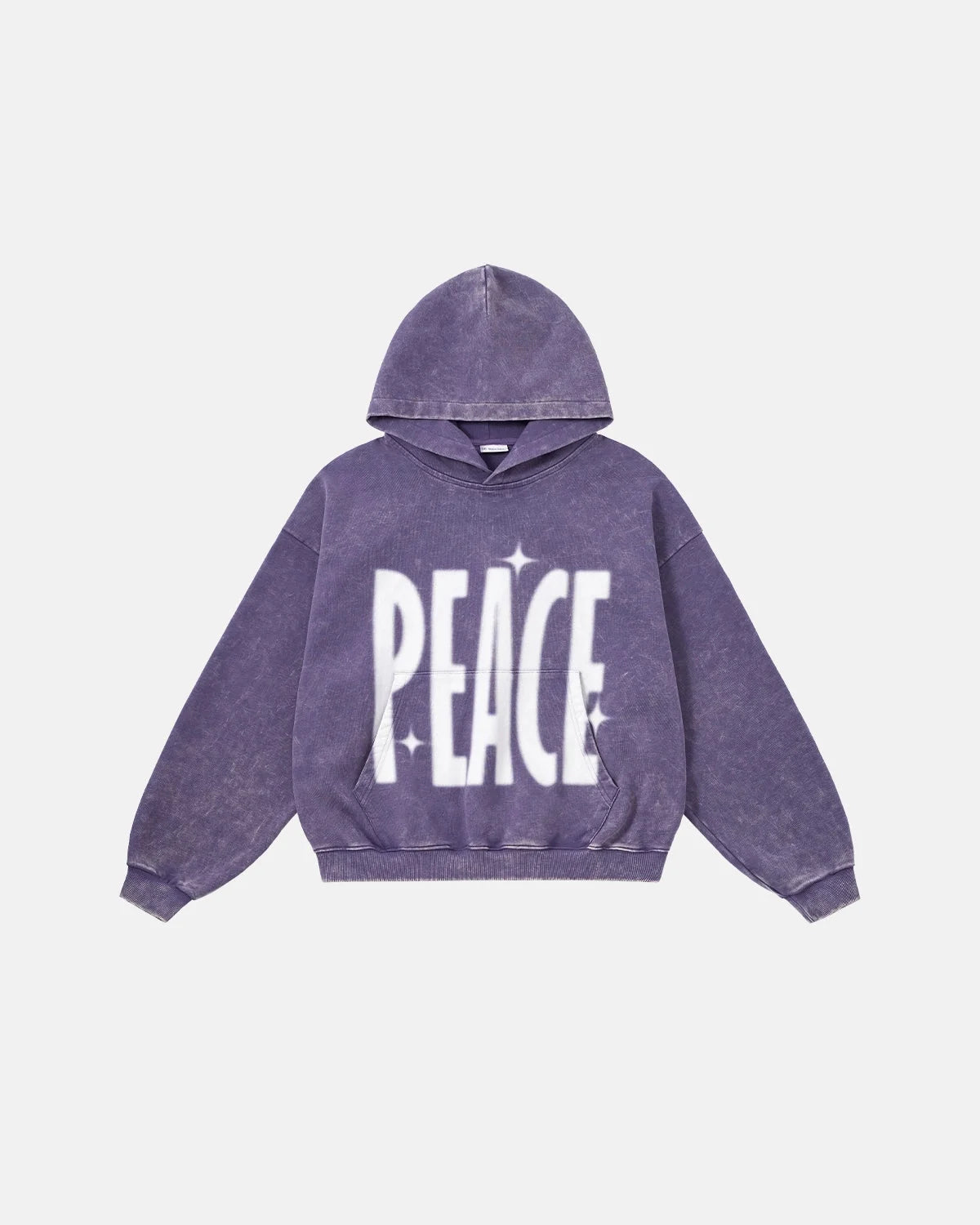 Omygoods "Peace" Acid Washed Hoodie