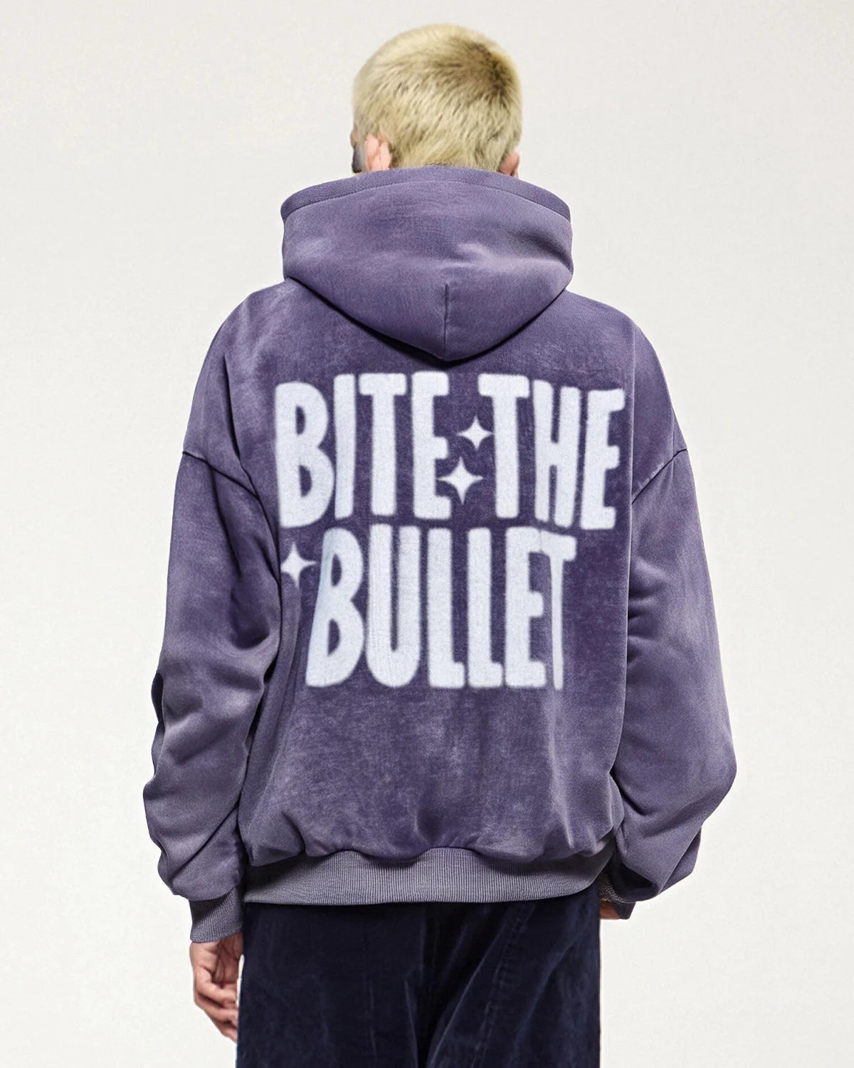 Omygoods "Peace" Acid Washed Hoodie