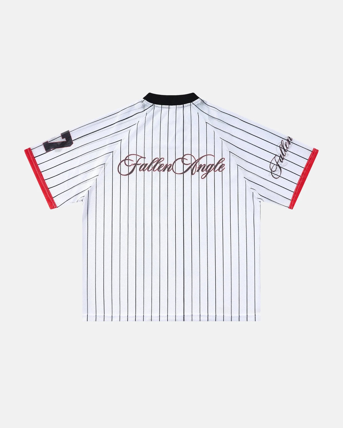 Omygoods Pinstripe Number Mesh Jersey