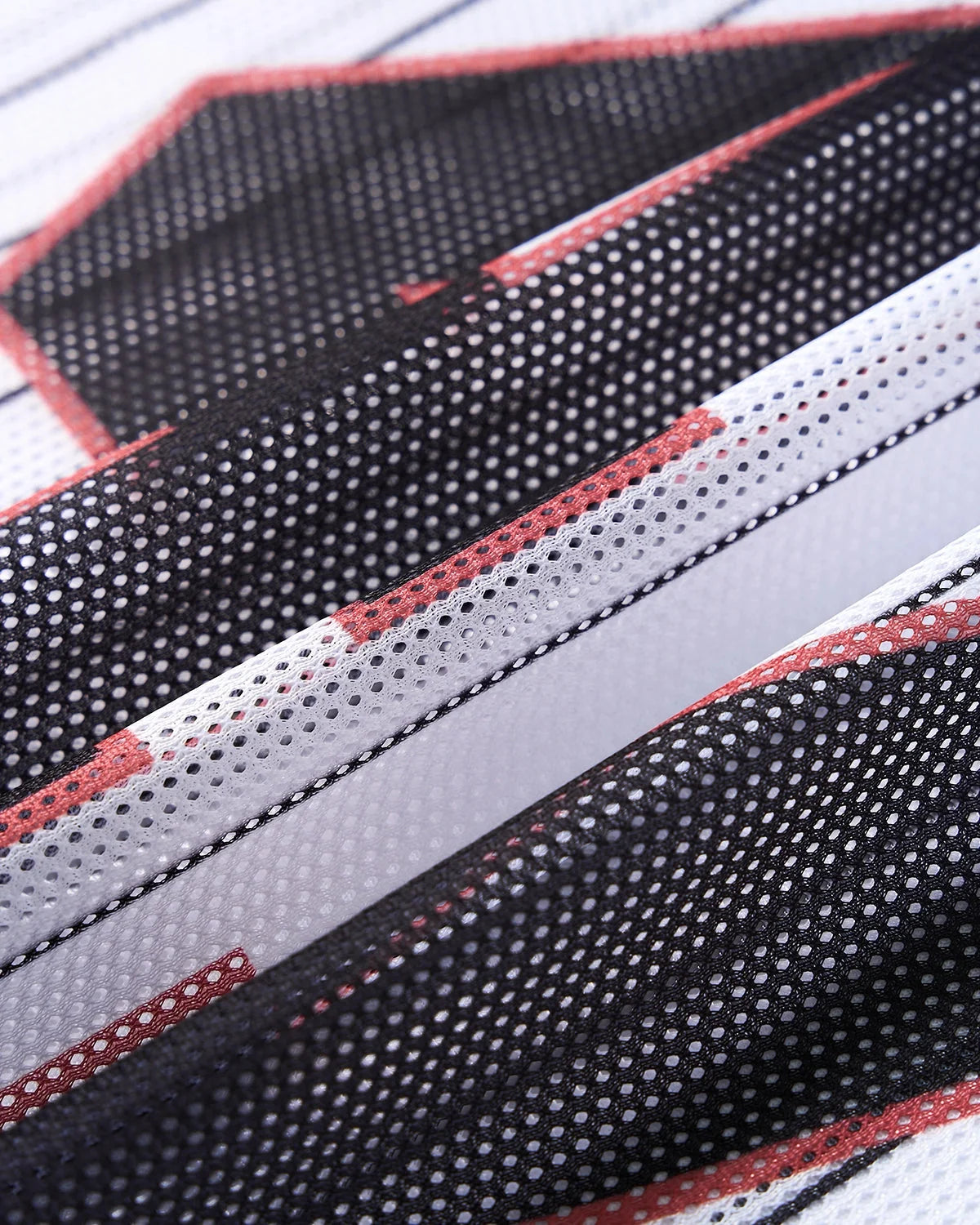 Omygoods Pinstripe Number Mesh Jersey