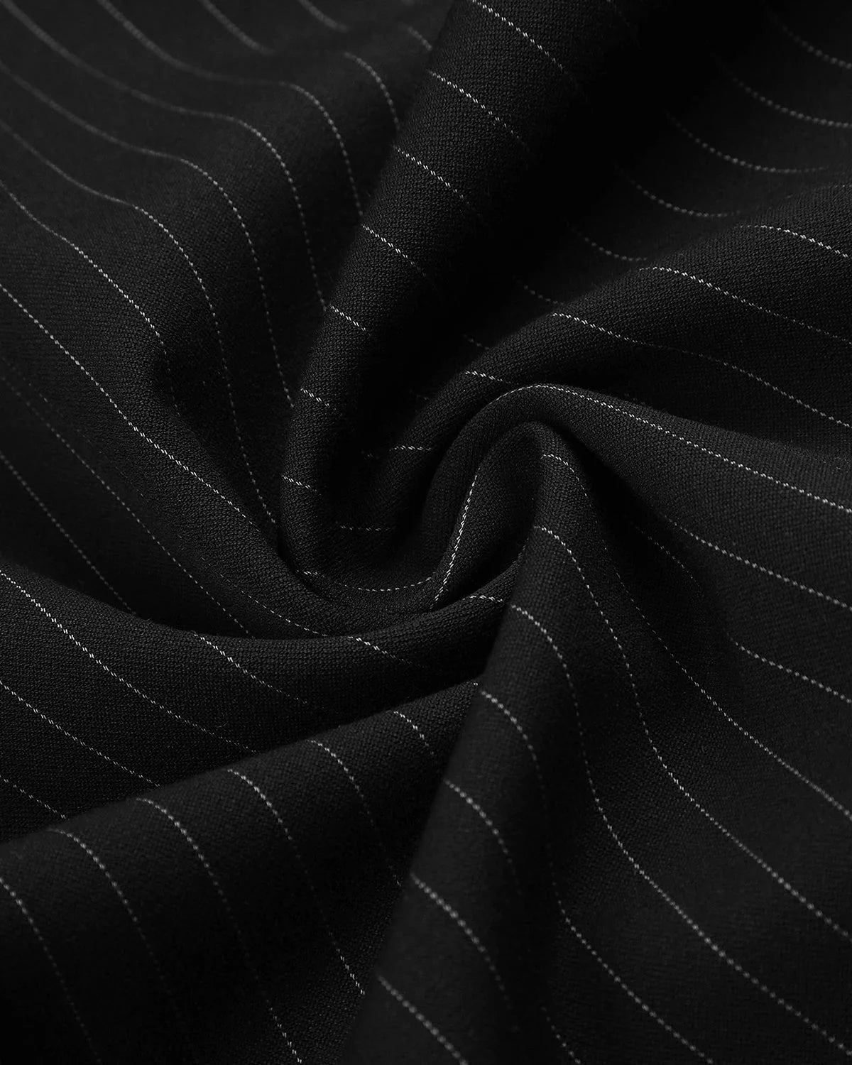 Omygoods Pinstripe Pleated Barrel Tailored Pants