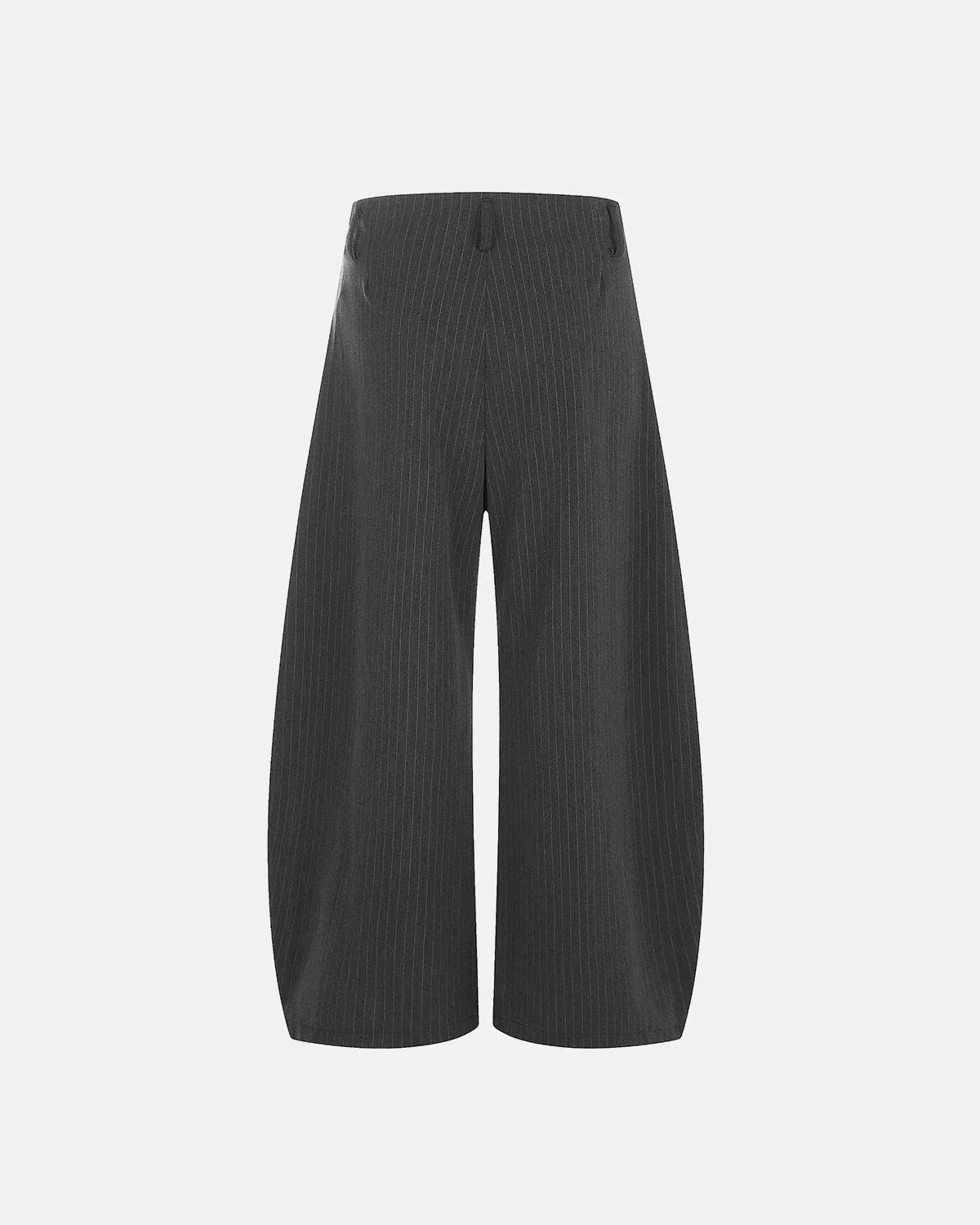 Omygoods Pinstripe Pleated Barrel Tailored Pants